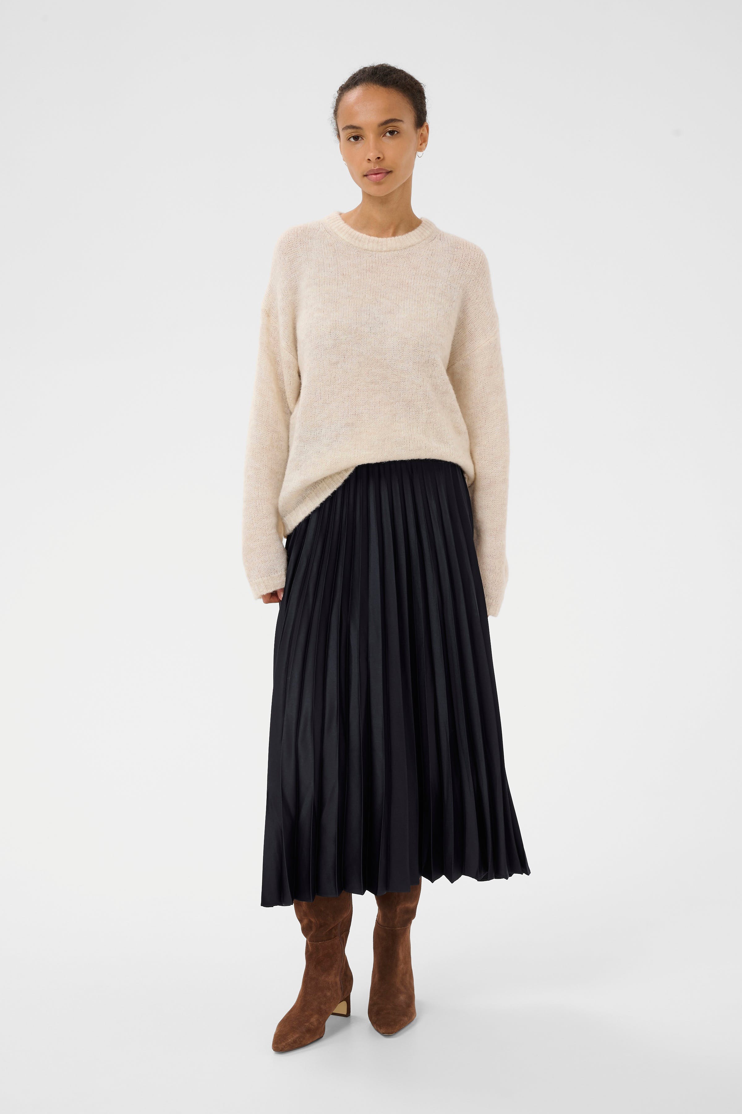 VenedaPW Long pleated skirt LOOKBOOK BACK 30309138-194013