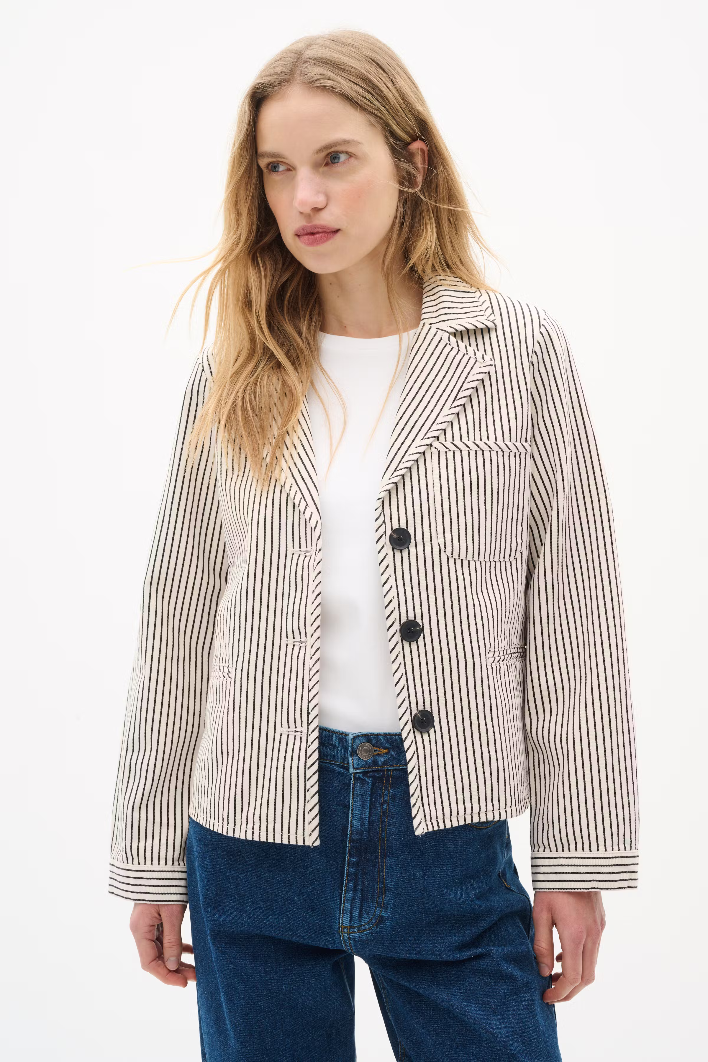 BaiIW Causal denim jas LOOKBOOK FRONT 30110563-302821