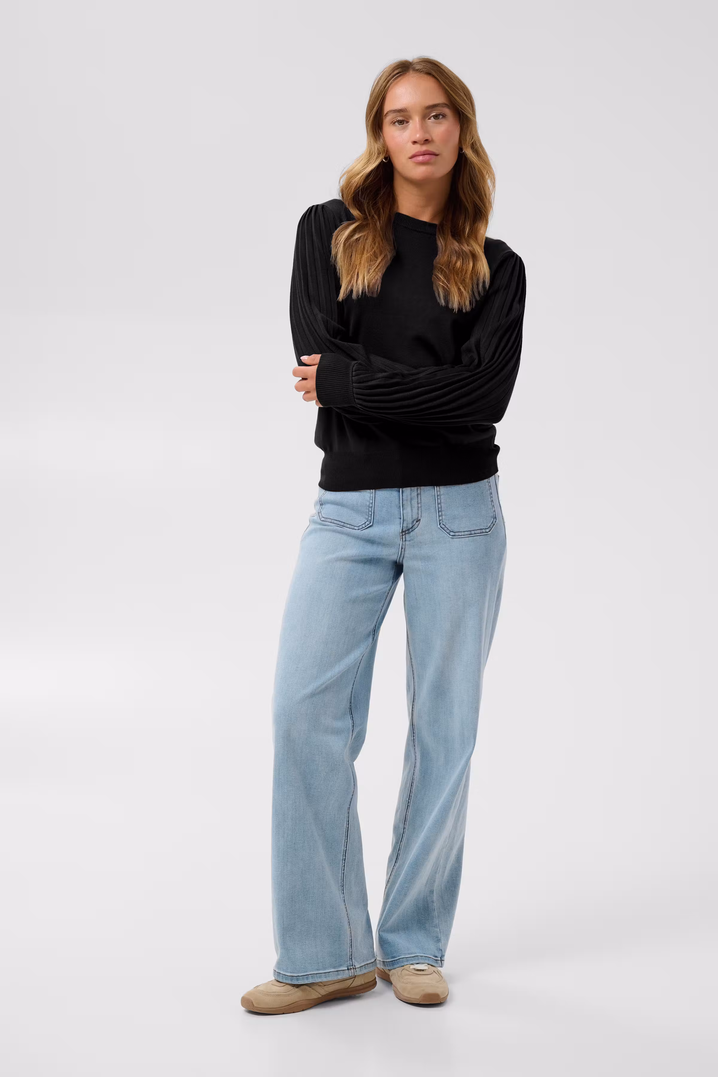 KAlone Striktrøje LOOKBOOK FRONT 10507905-100121