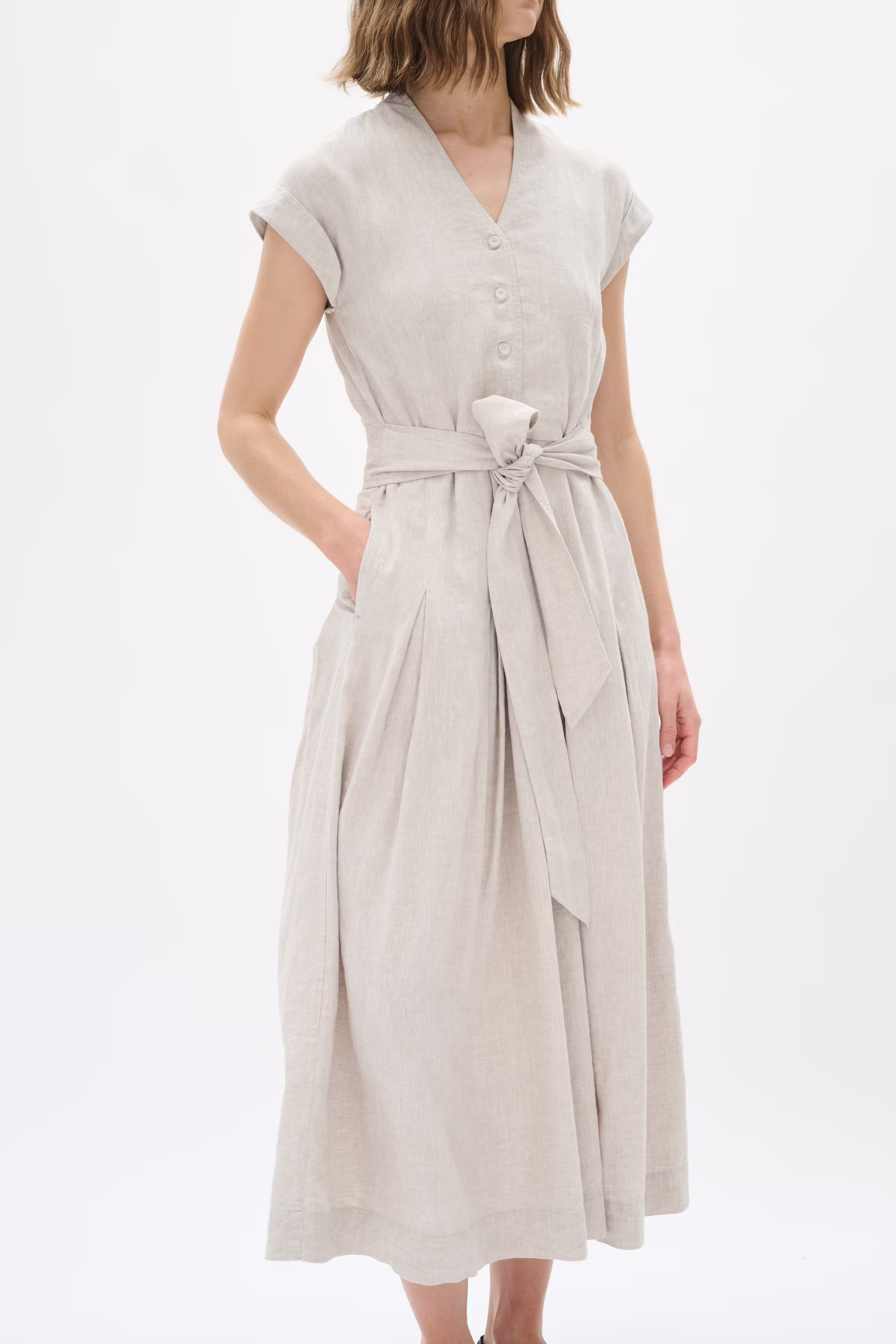 RimoneIW Linen Dress LOOKBOOK FRONT 30110362-1304031