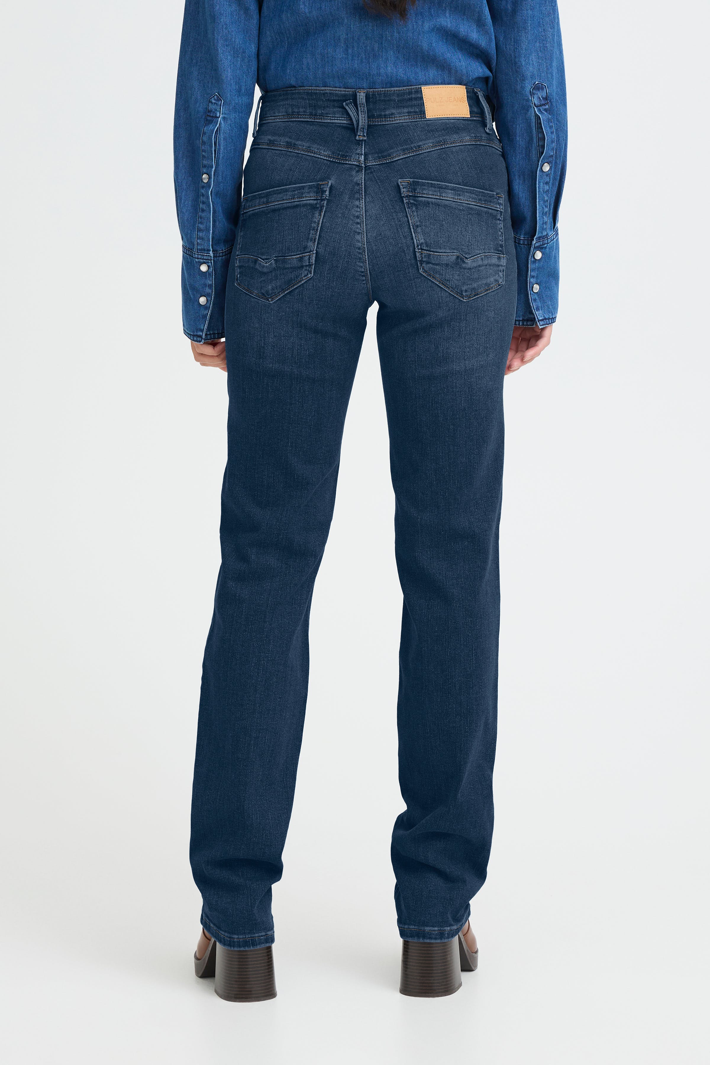 PZKAROLINA HW Jeans Straight Leg LOOKBOOK BACK 50205580-200005