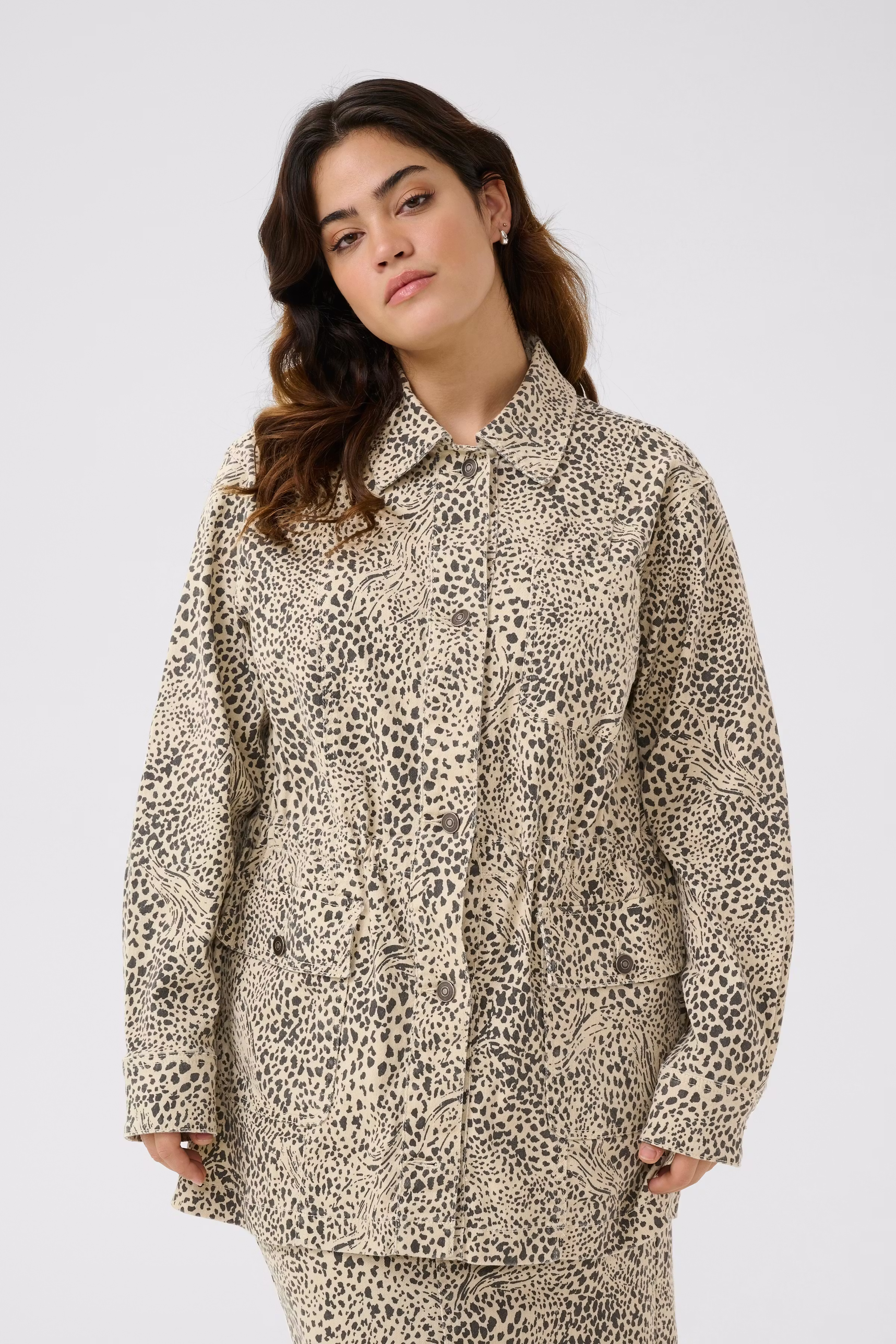KClisia Leopardjakke LOOKBOOK FRONT 10583201-107403