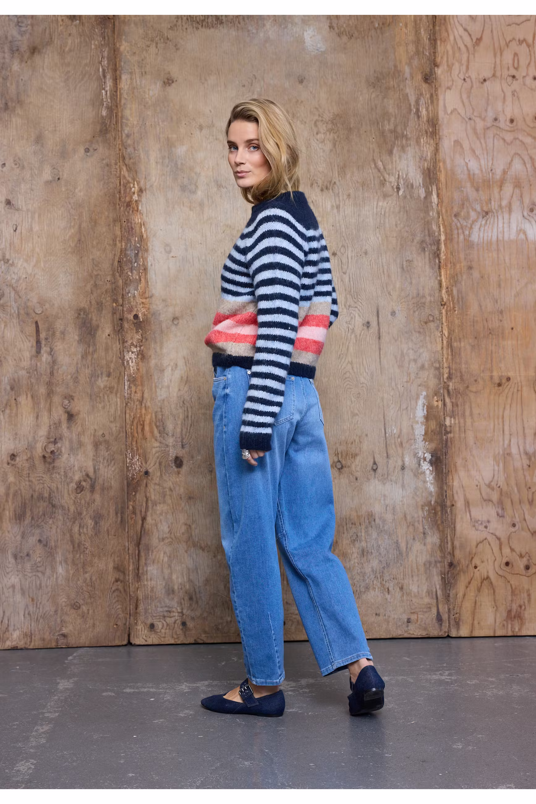 PZANNI HW JEANS BARREL LEG LOCATION NONE 50210210-200005