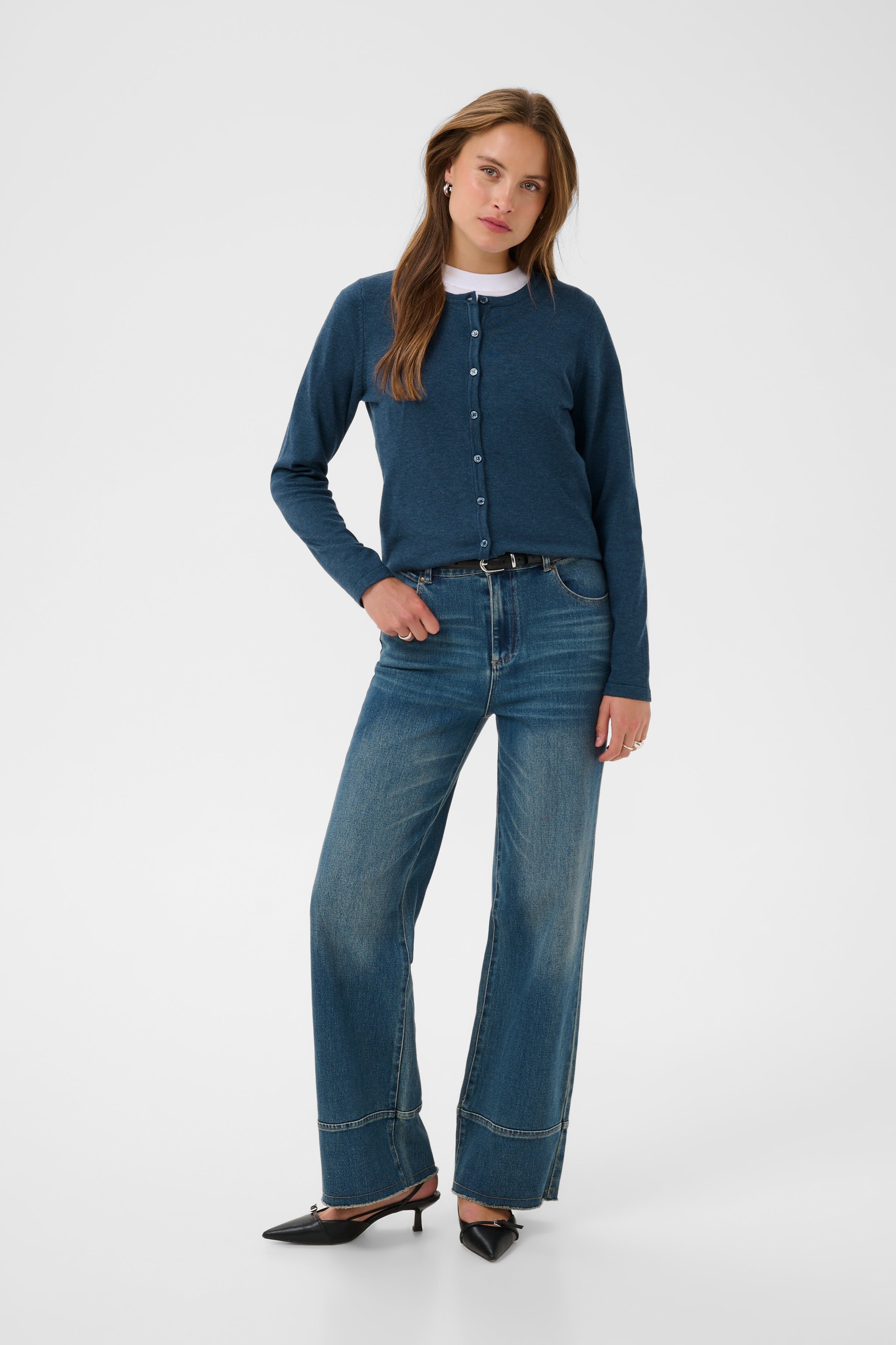 MilaSZ R-Neck Cardigan LOOKBOOK FRONT 30500005-1941171