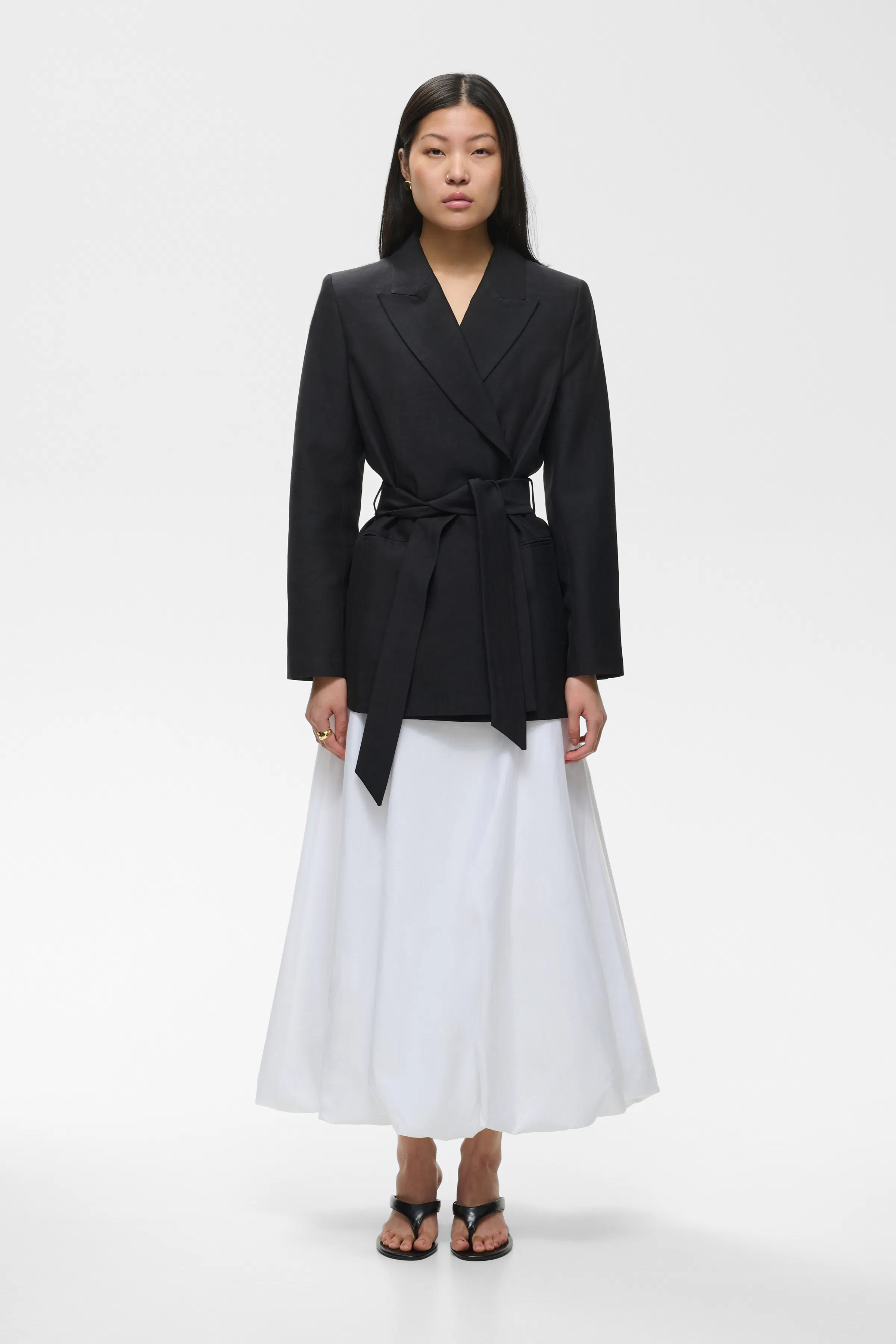 IOSAGE Skirt LOOKBOOK FRONT 30600656-WH001
