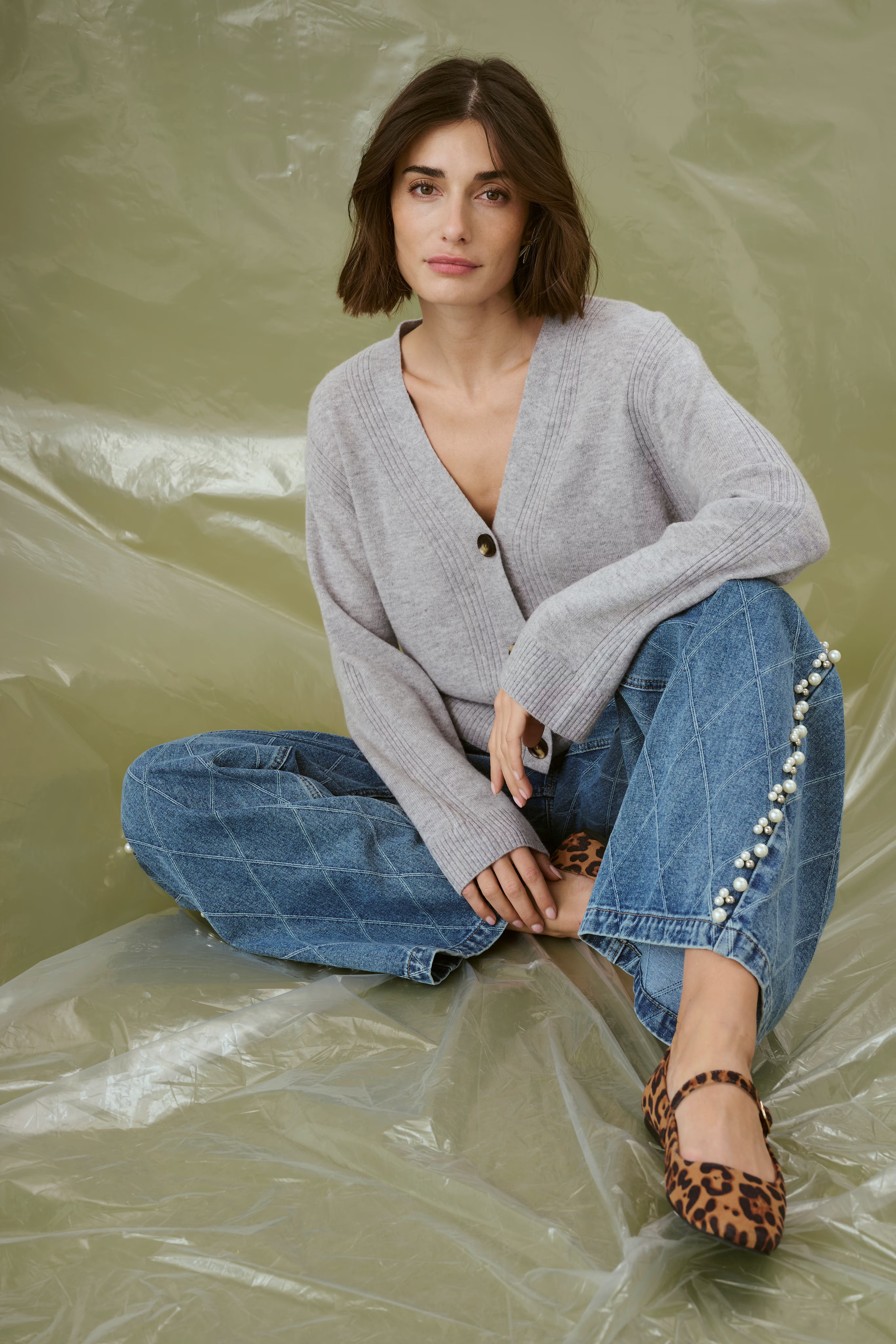 CUalys Jeans met parels LOCATION NONE 50112280-500027