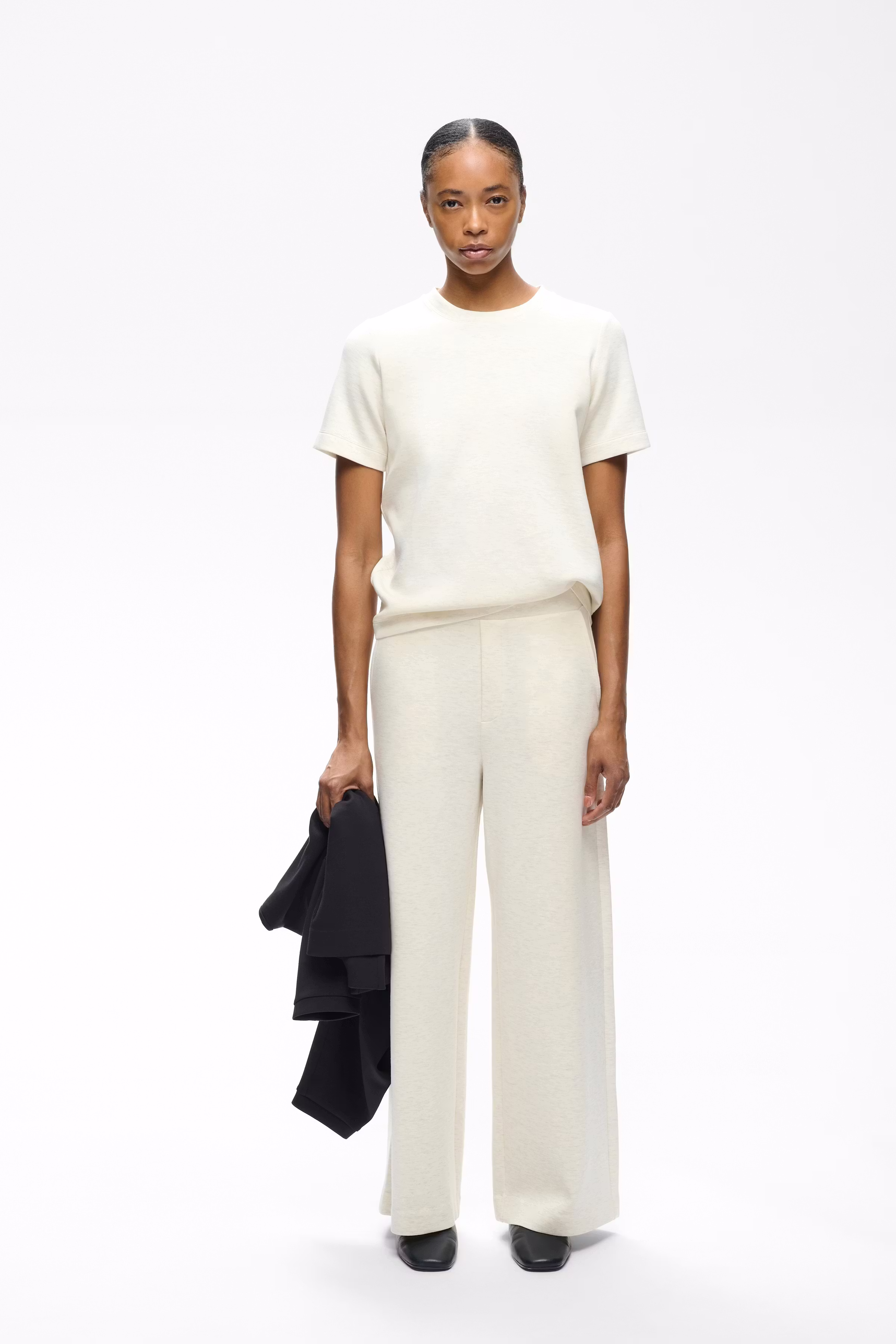 VincentIW Melange Karmen T-shirt LOOKBOOK FRONT 30107053-300597
