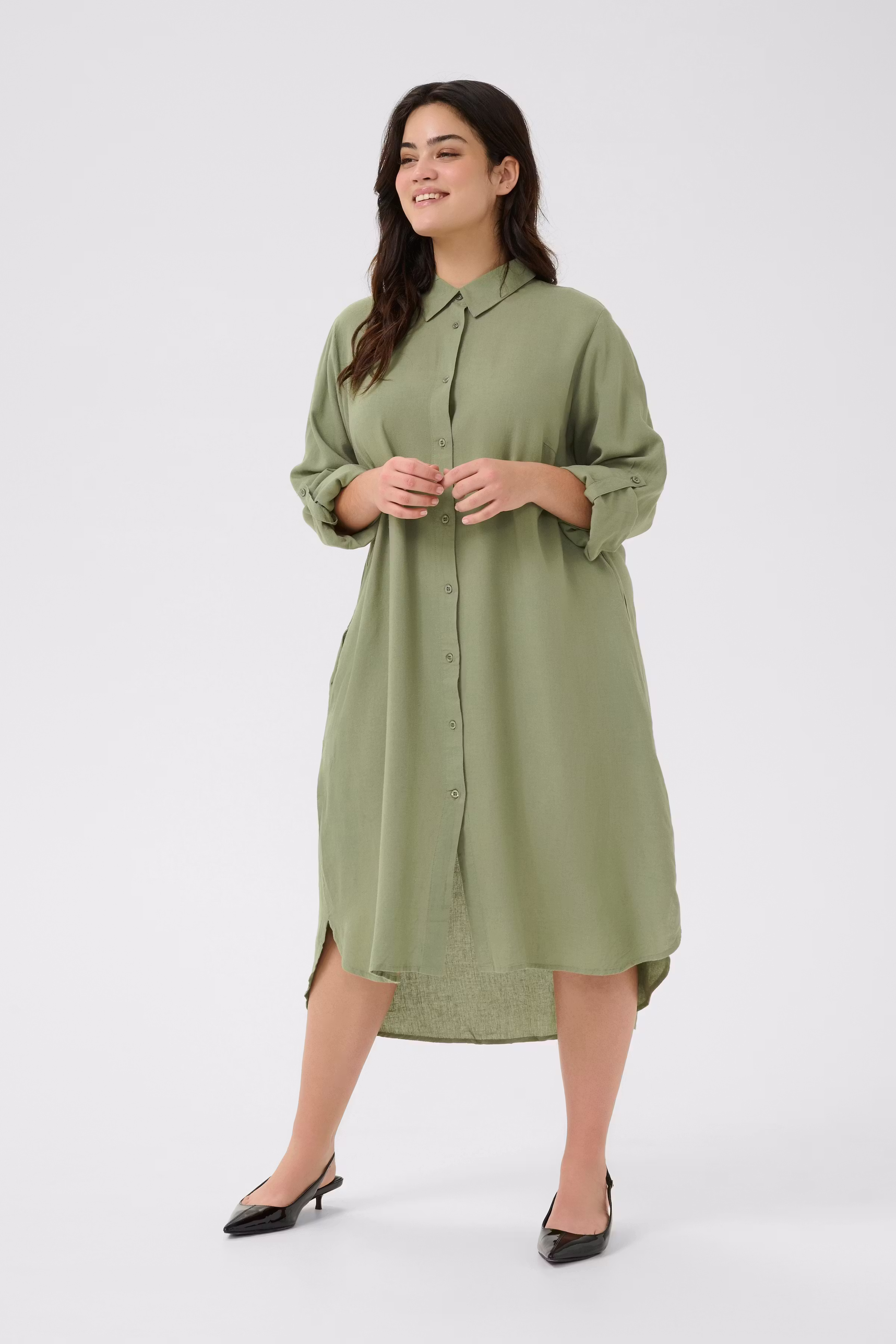 KCmille Leinenleid LOOKBOOK FRONT 10582213-170115