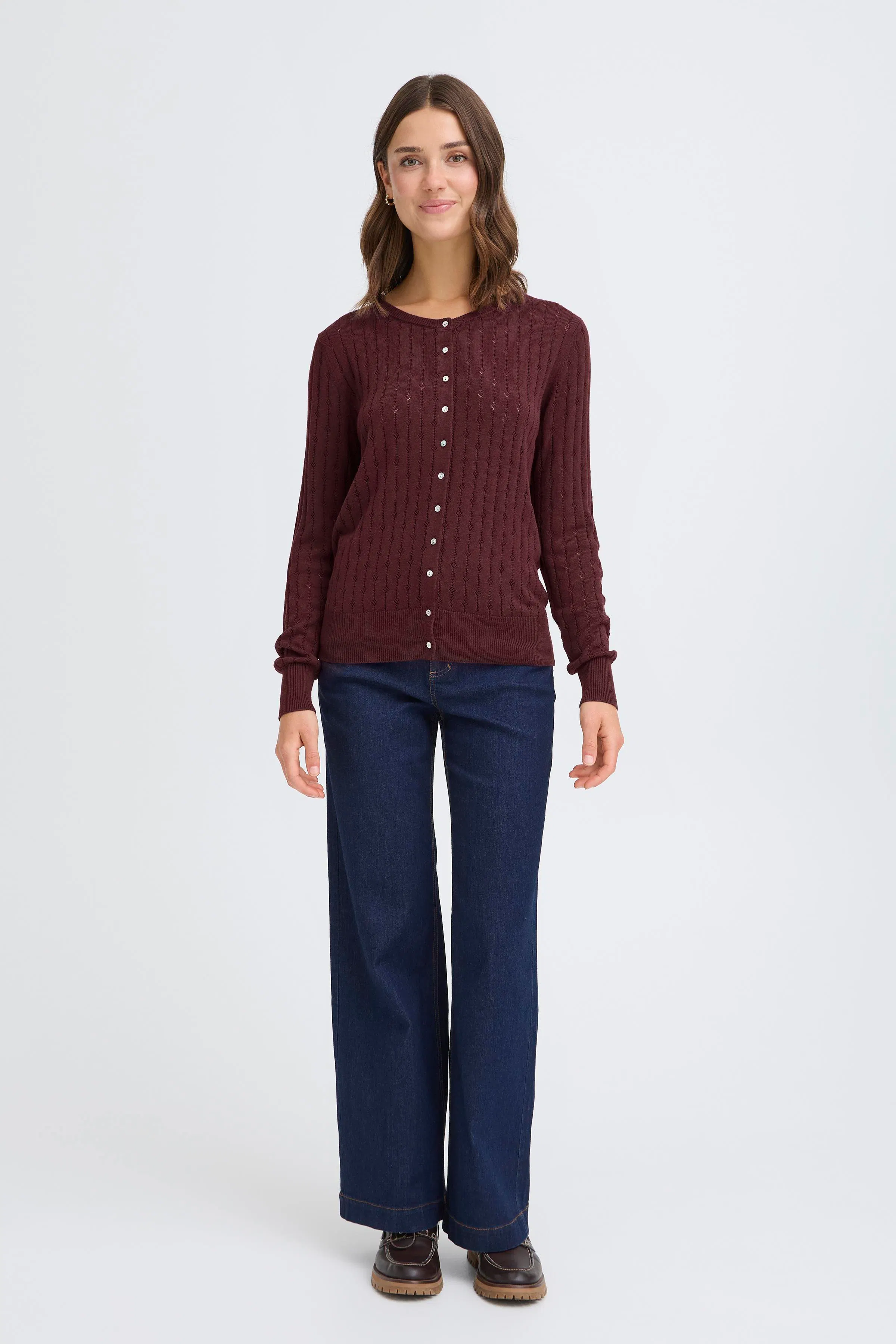 FRPOINTELLA Cardigan LOOKBOOK FRONT 20616363-191619