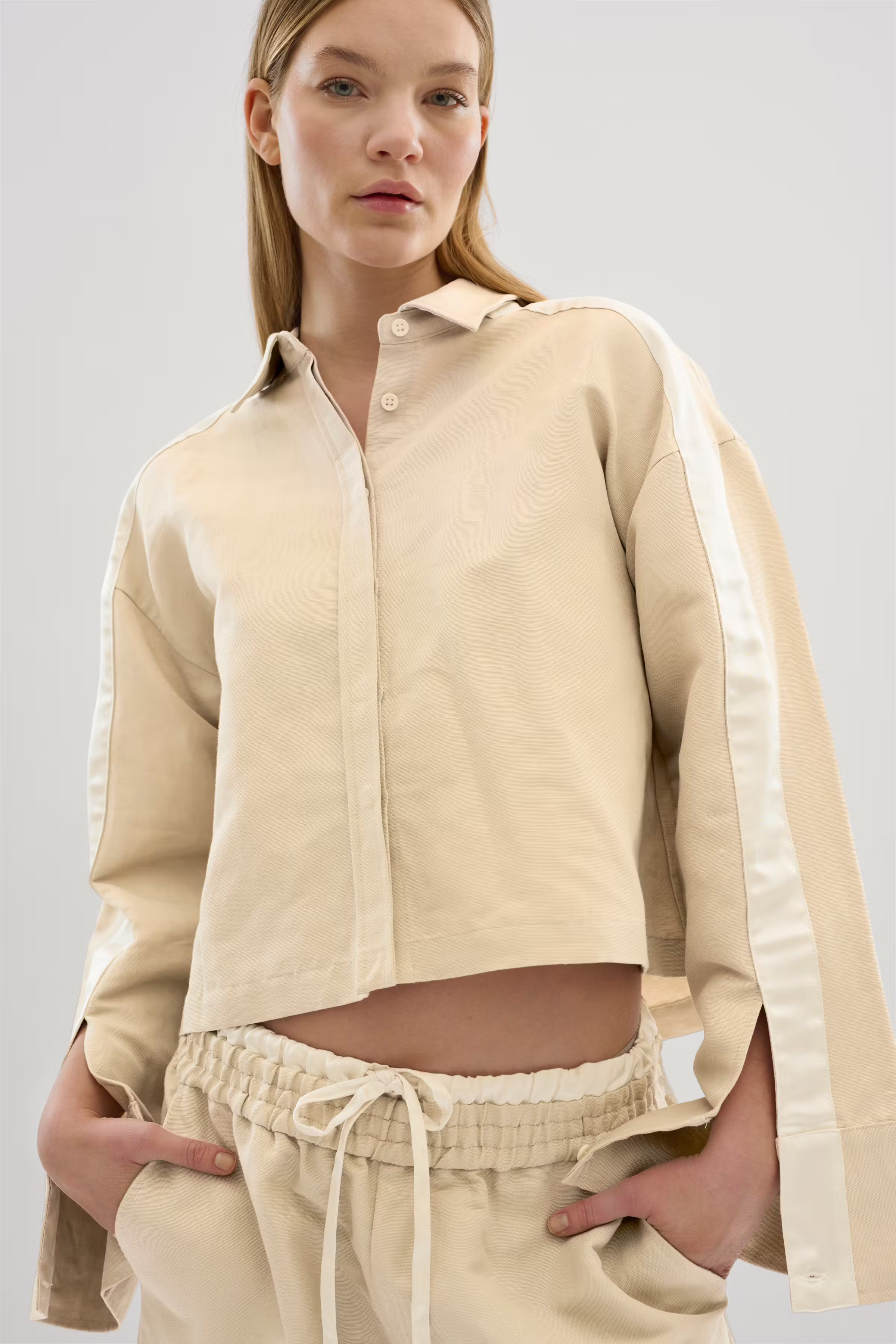 ObiKB Linen shirt LOOKBOOK FRONT 10104988-141106