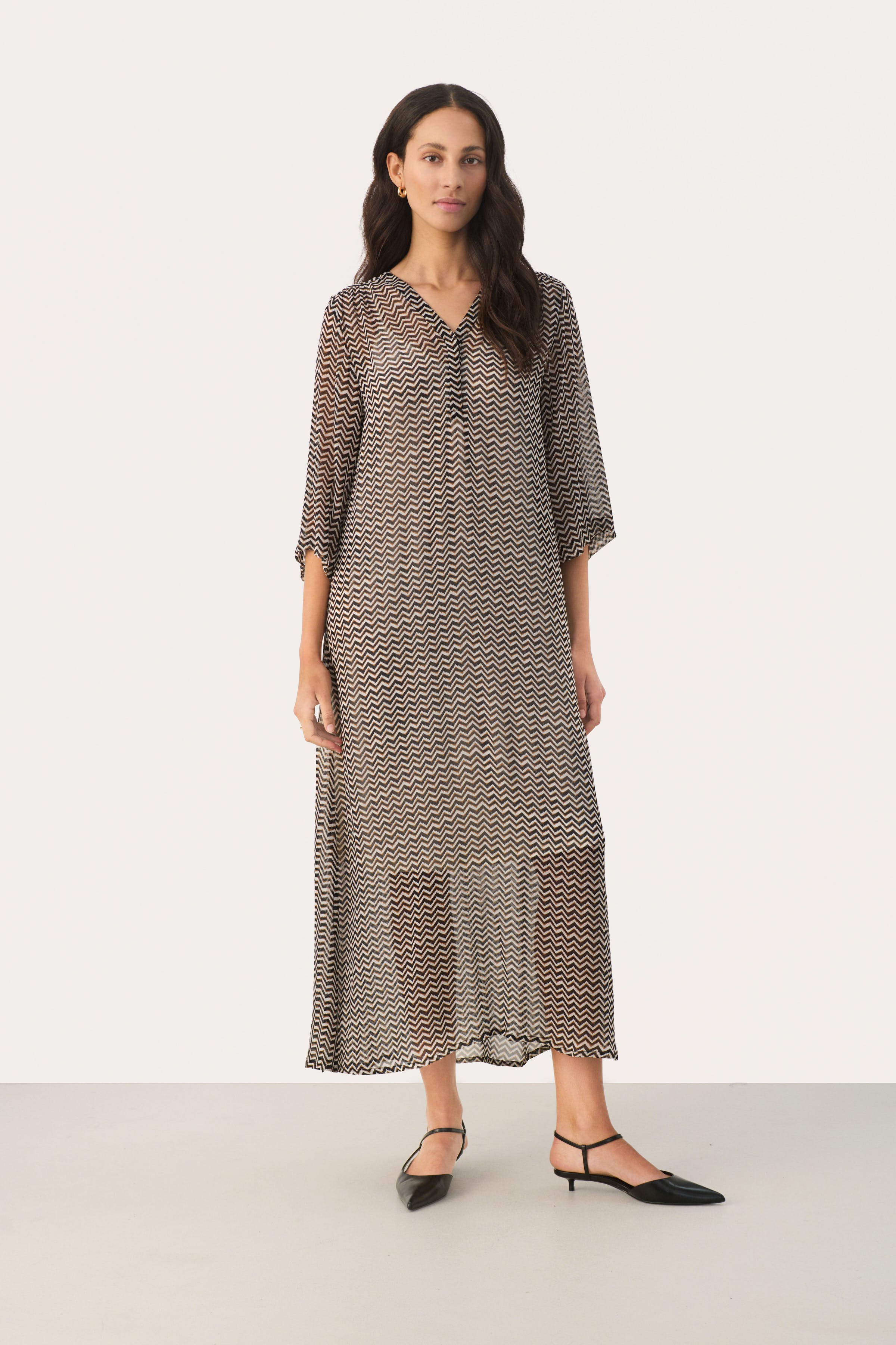 BeritPW Lang kjole LOOKBOOK FRONT 30307831-303119