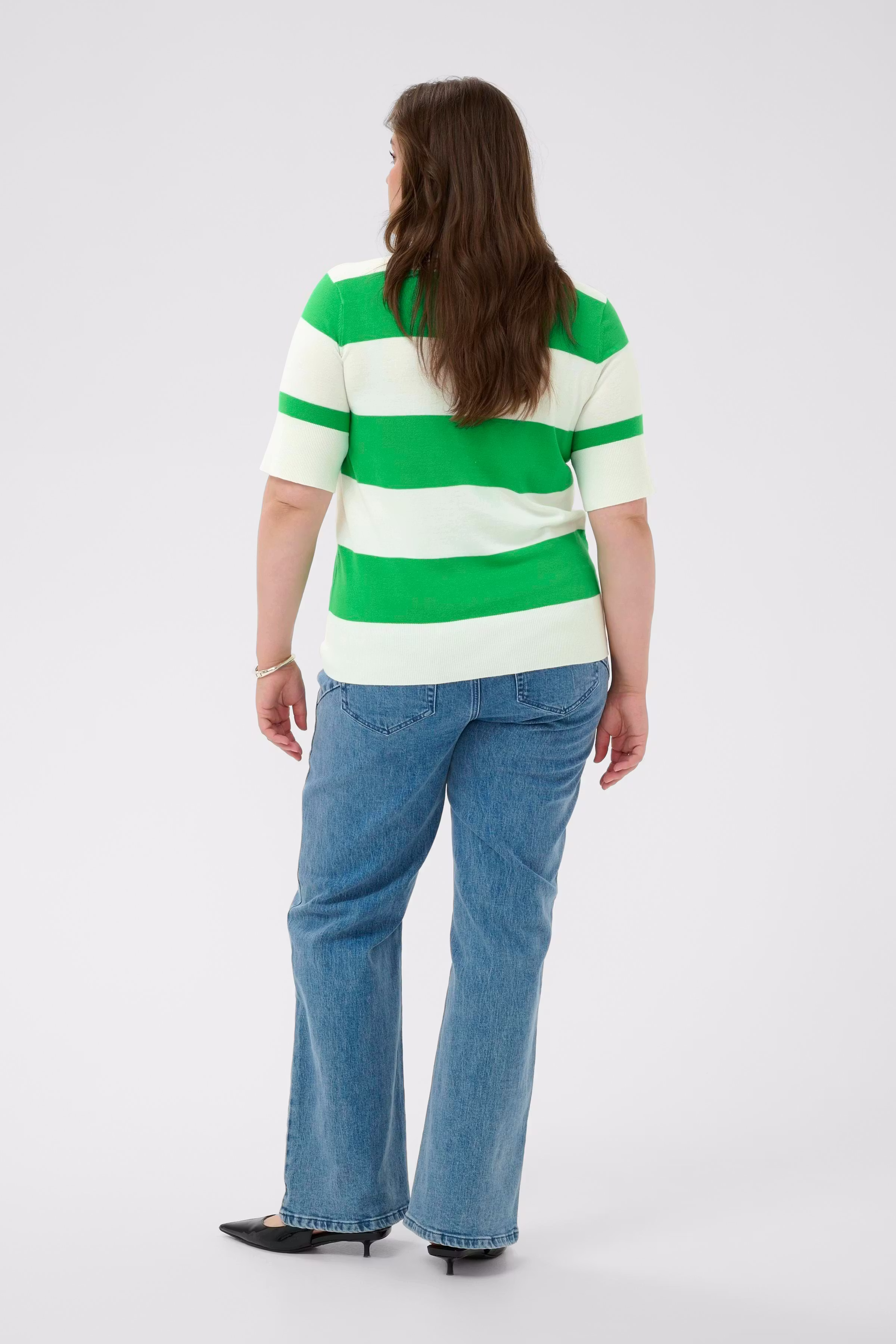 KClizzy Stribet Poloshirt LOOKBOOK BACK 10583275-109164