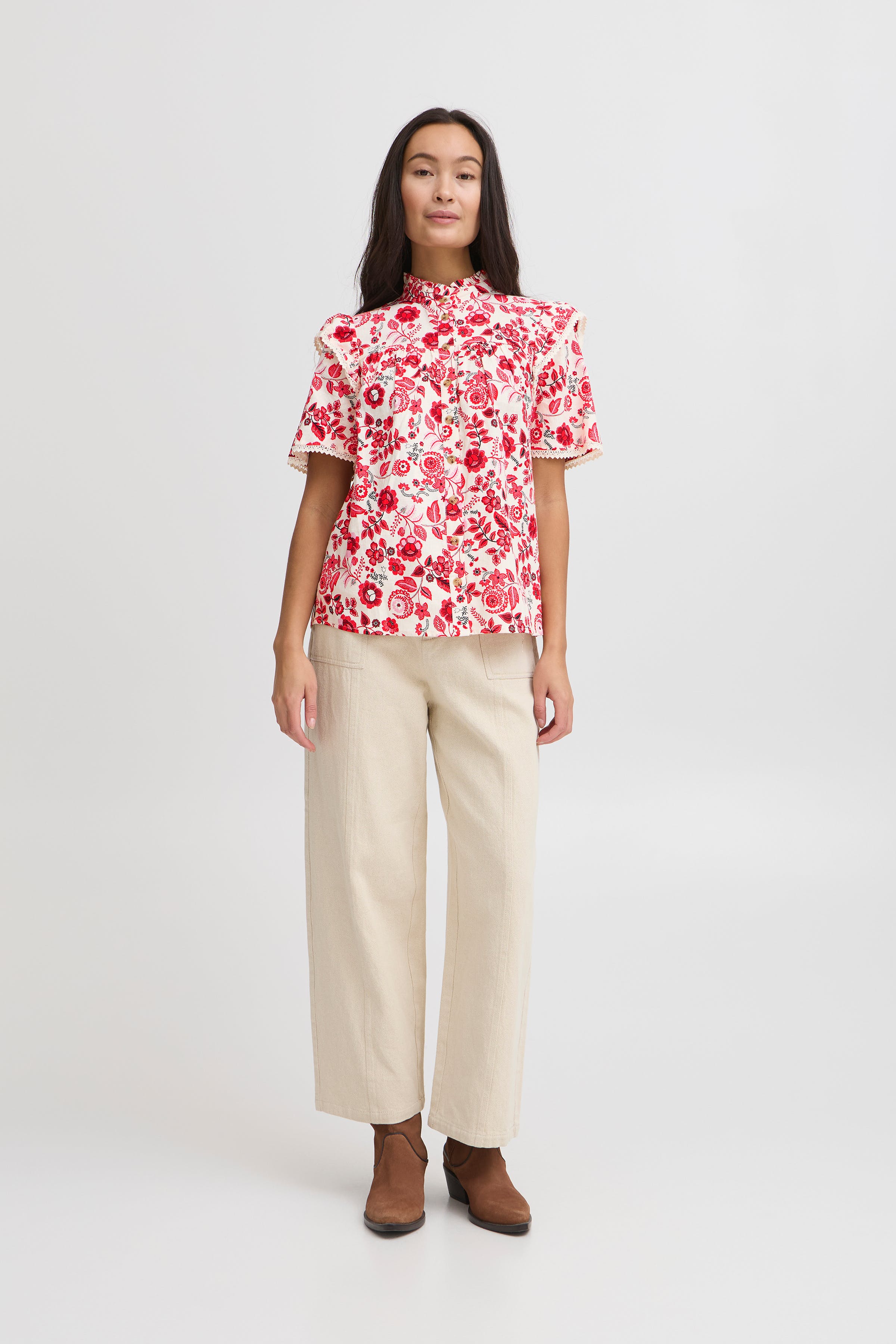 IRANNA Long sleeved shirt LOOKBOOK FRONT 20122623-130905
