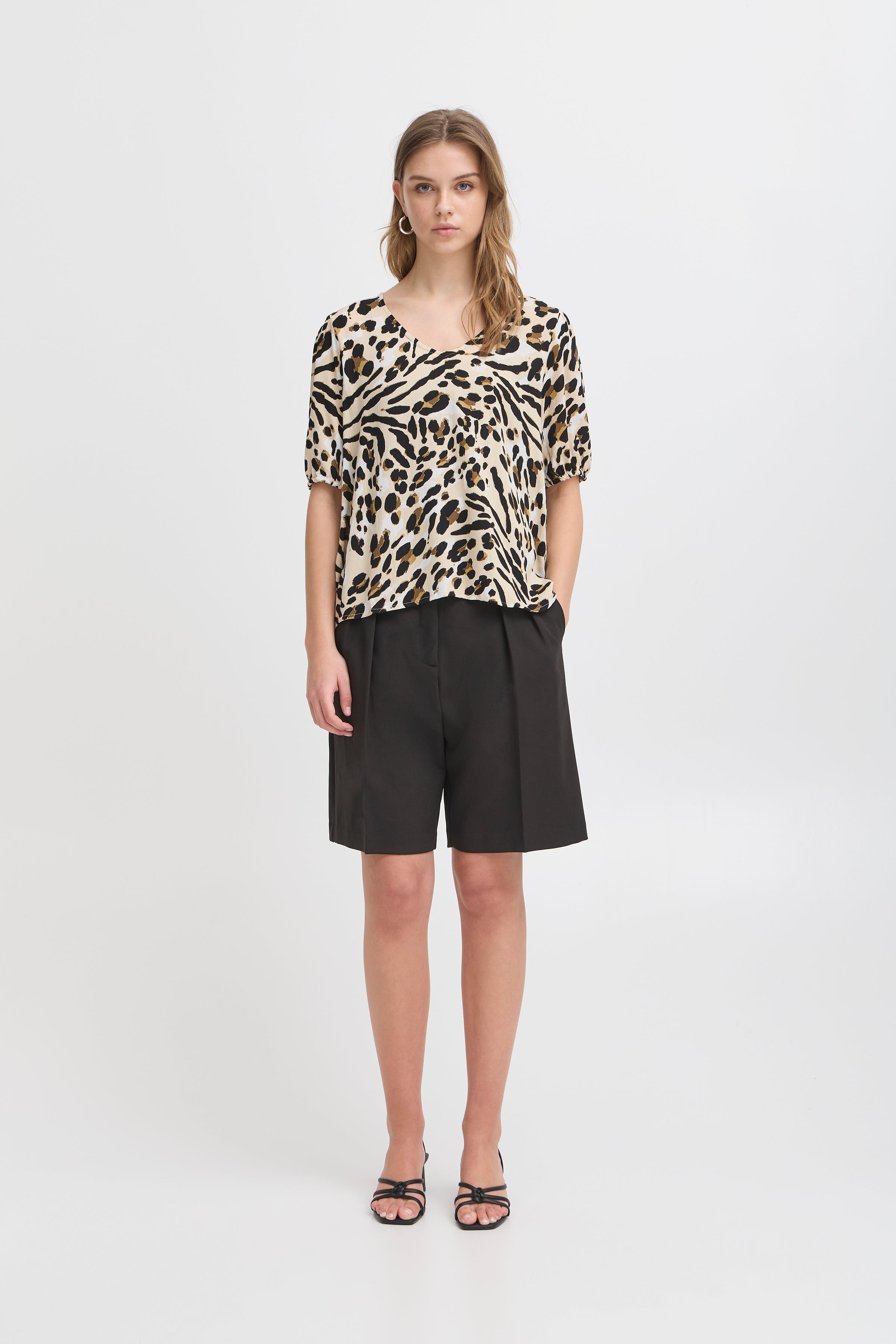 IHMARRAKECH Kortermet bluse LOOKBOOK FRONT 20122973-204480