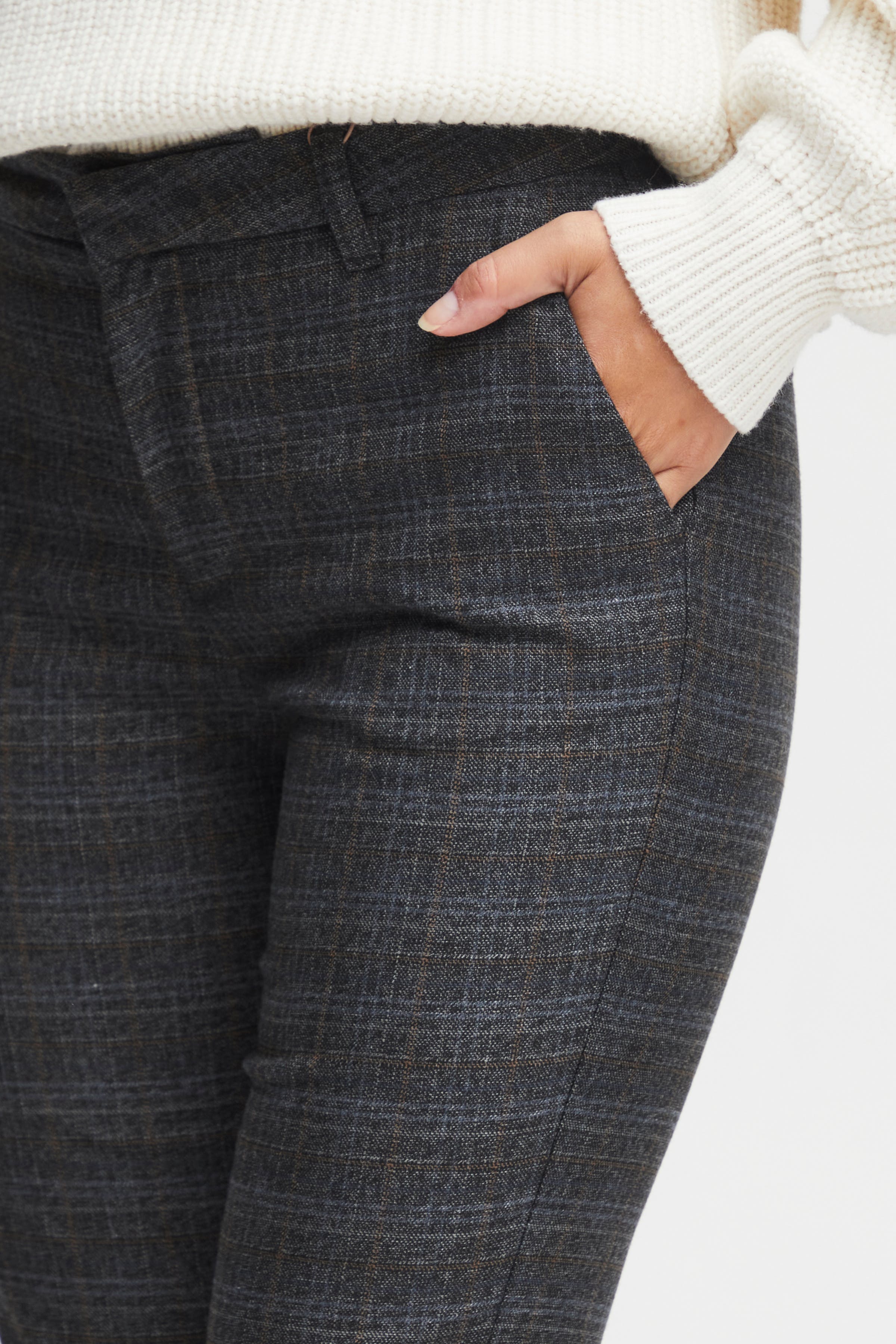 PZBINDY High Waist Kick Flared Leg Bukser LOOKBOOK DETAIL 50207818-200619