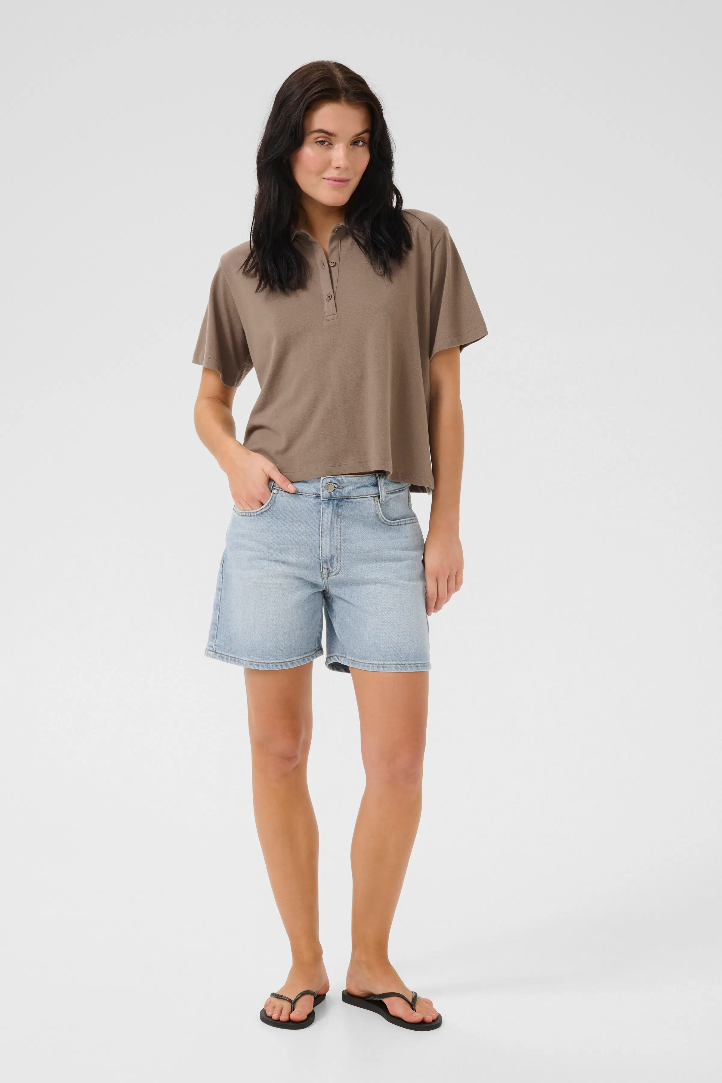 LucyMW Denim shorts LOOKBOOK FRONT 10704295-100045