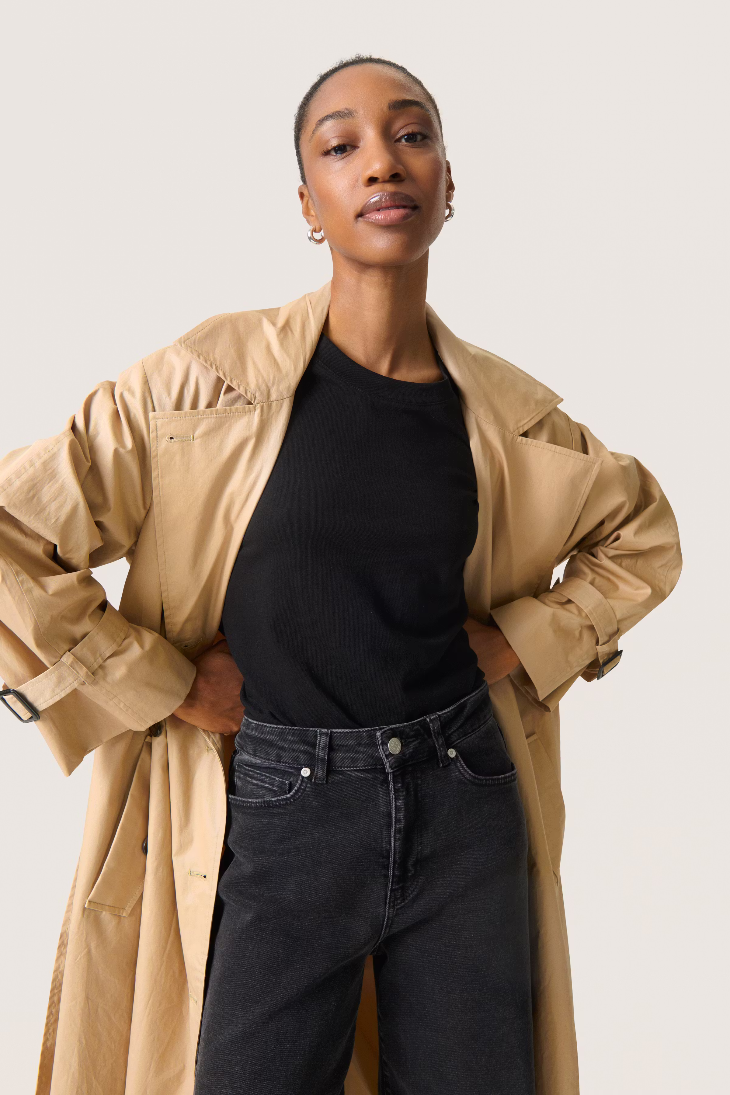 SLFavne Trenchcoat LOOKBOOK FRONT 30408392-160920