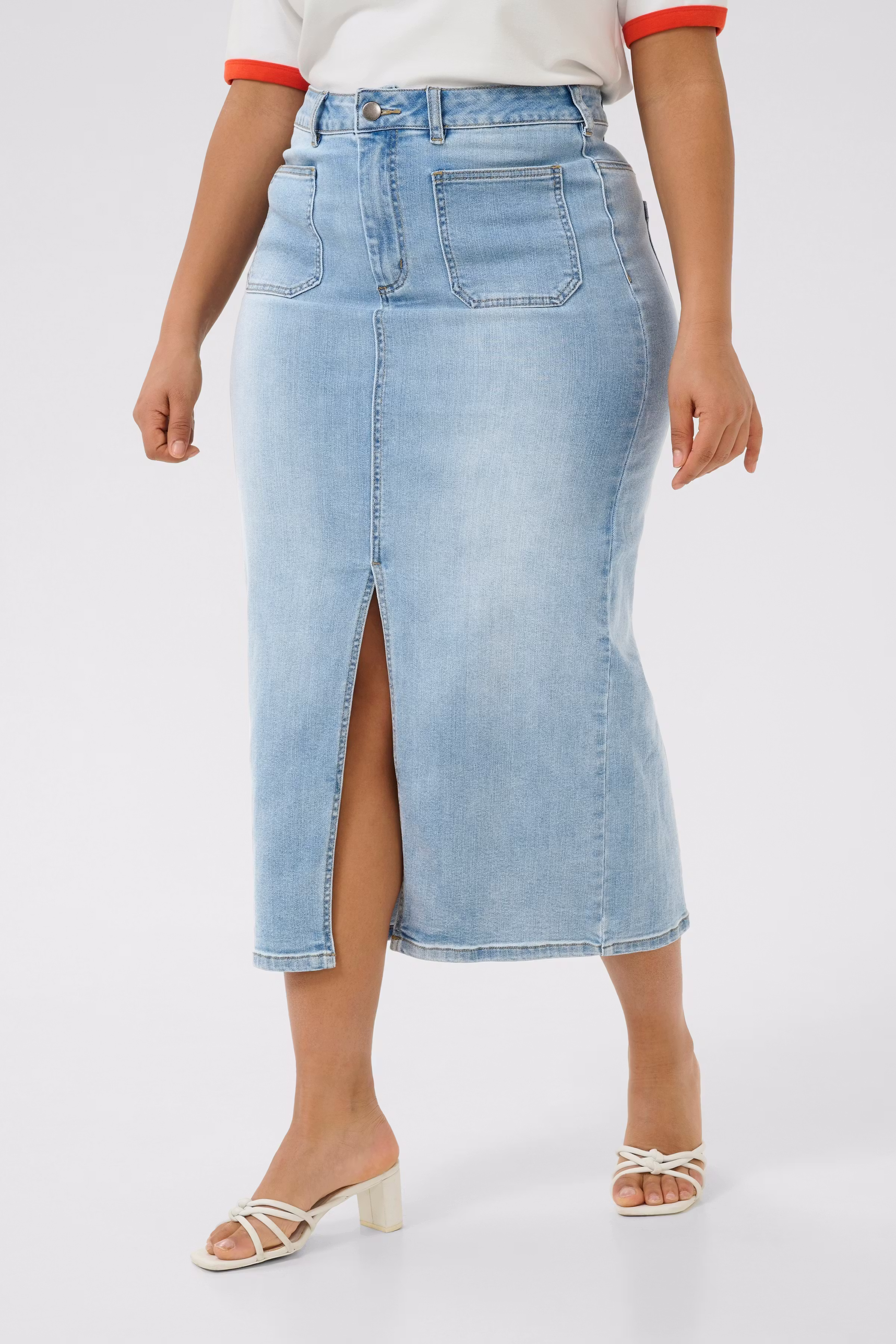 KCcarla Denimkjol LOOKBOOK FRONT 10583254-101012