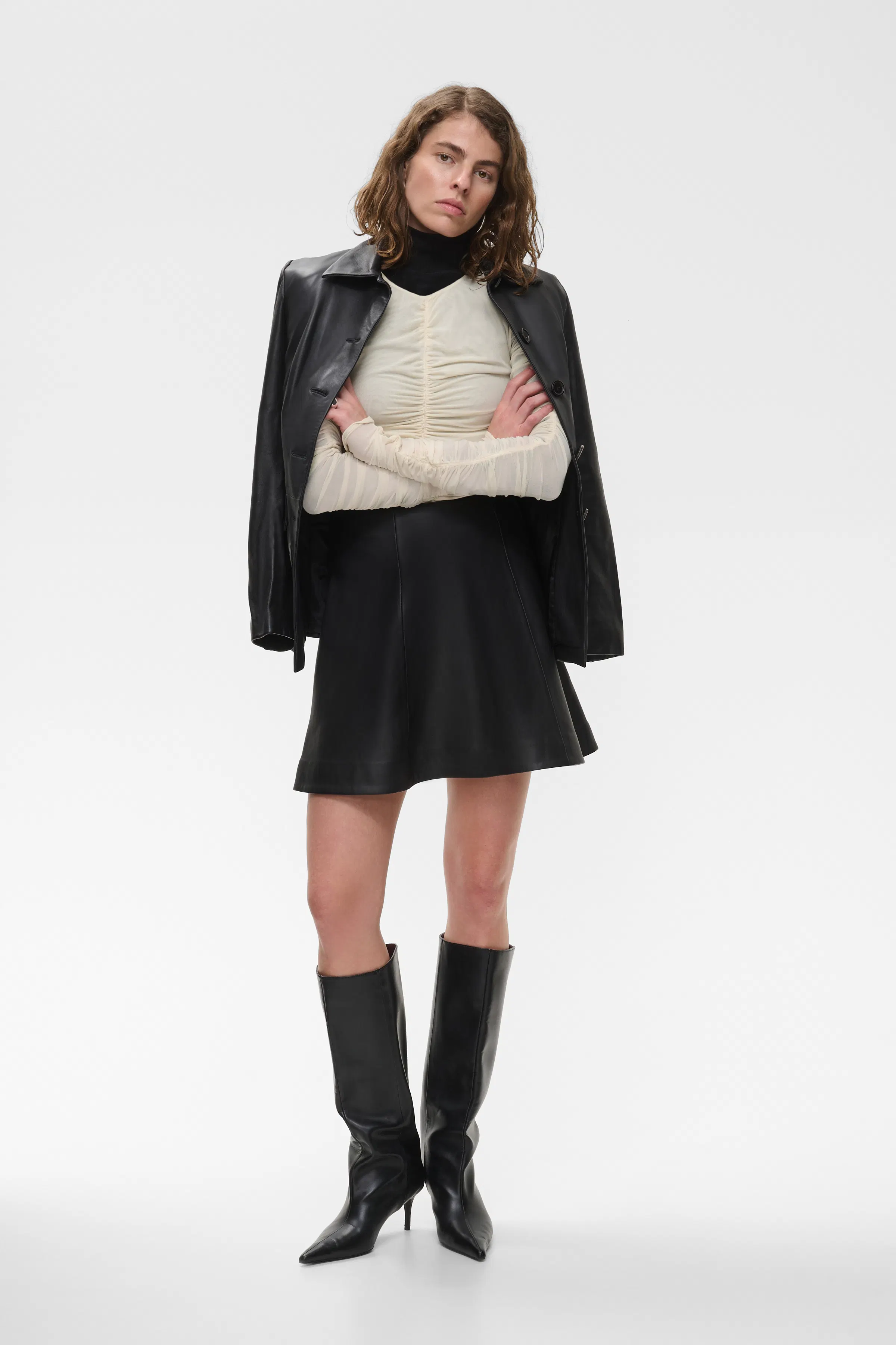 IOFatou Blouse LOOKBOOK FRONT 30600080-WH011