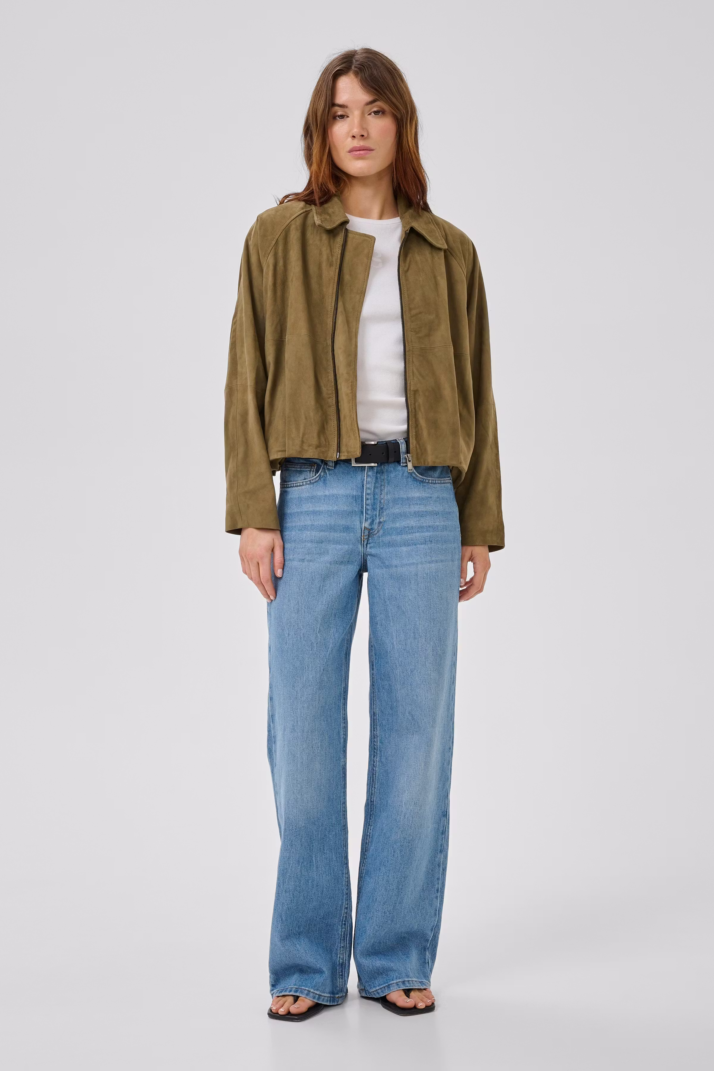 MWPetra Suède jas LOOKBOOK FRONT 10705457-180820