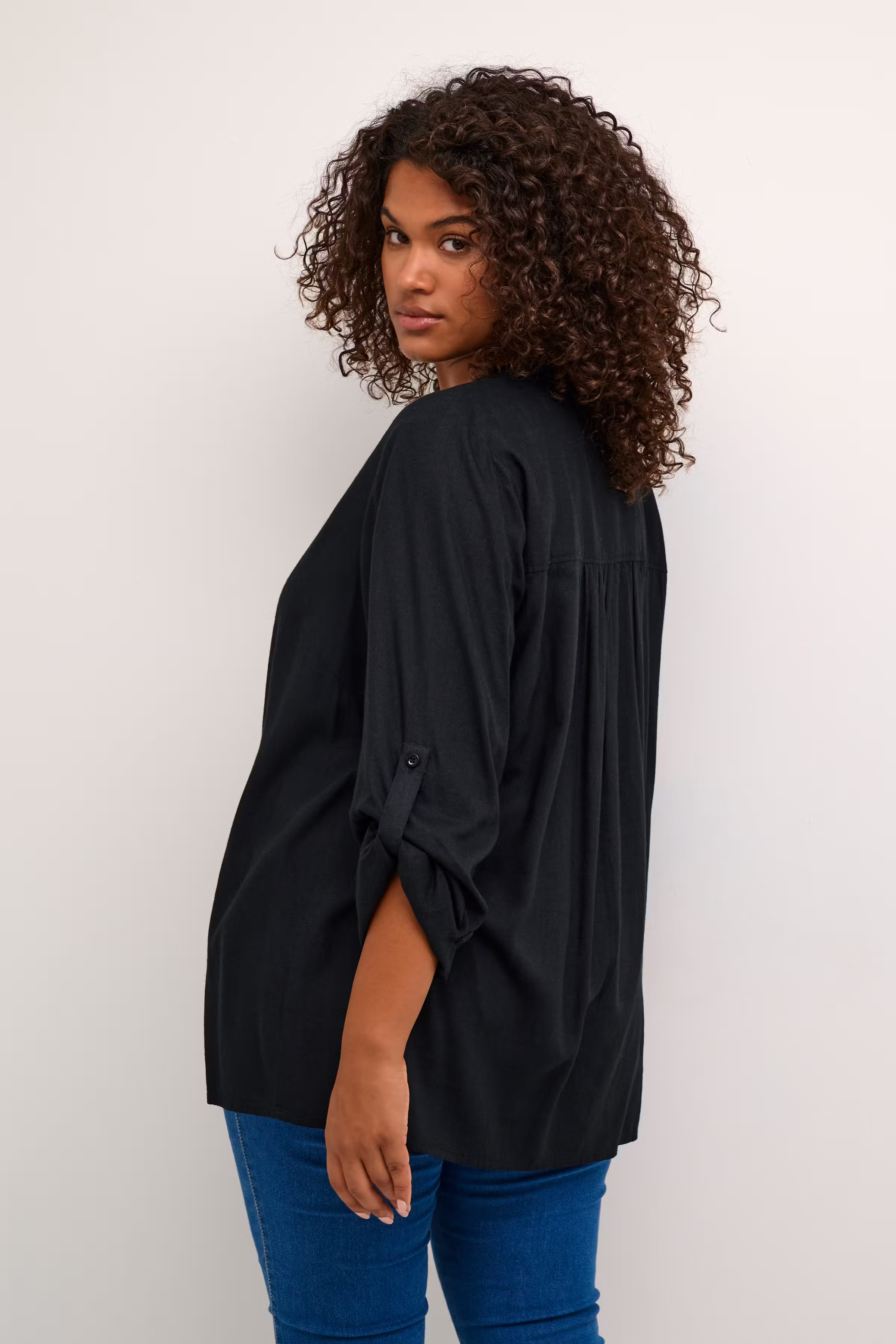 KCmille Leinen Bluse LOOKBOOK BACK 10582215-100121