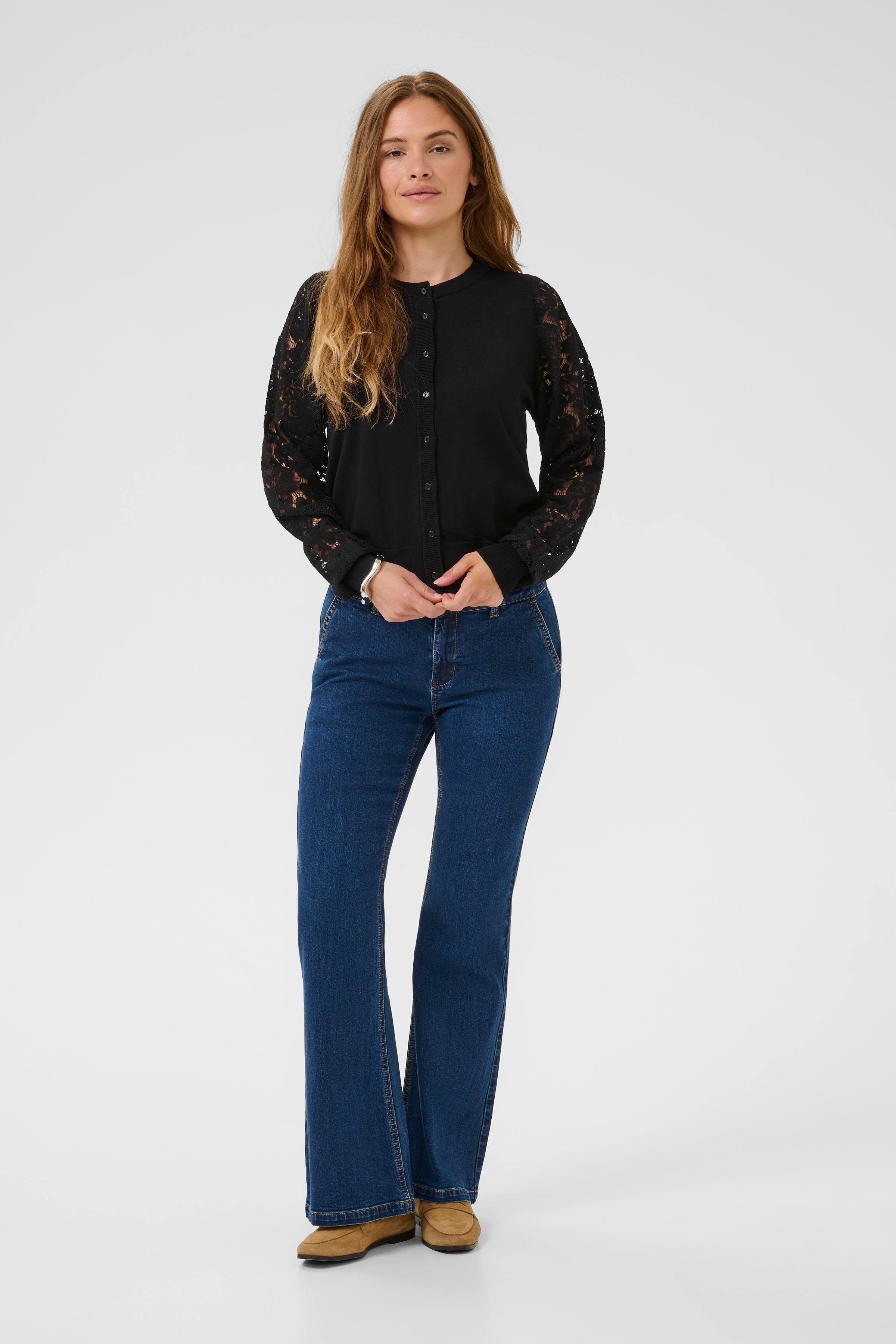 CUannemarie Cardigan med blonder LOOKBOOK FRONT 50107185-500012