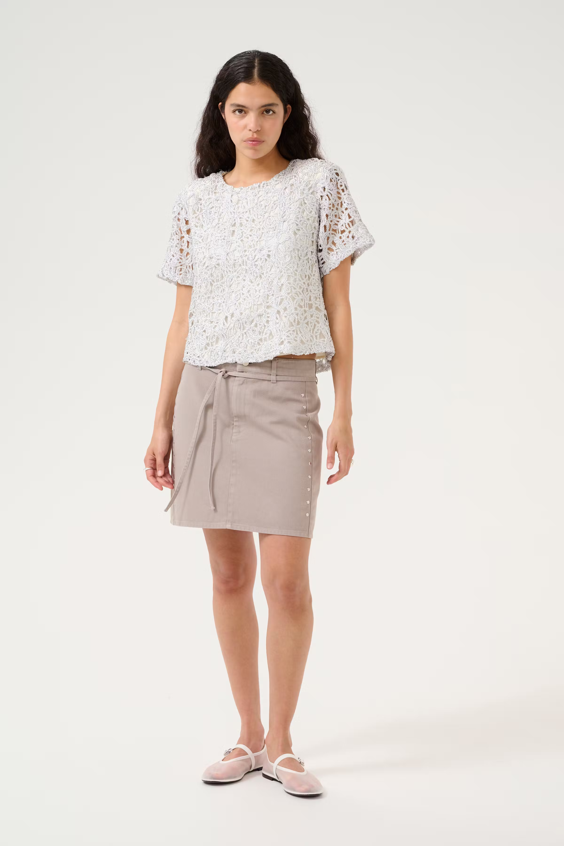 KBUnique Denimkjol LOOKBOOK FRONT 10105362-165803