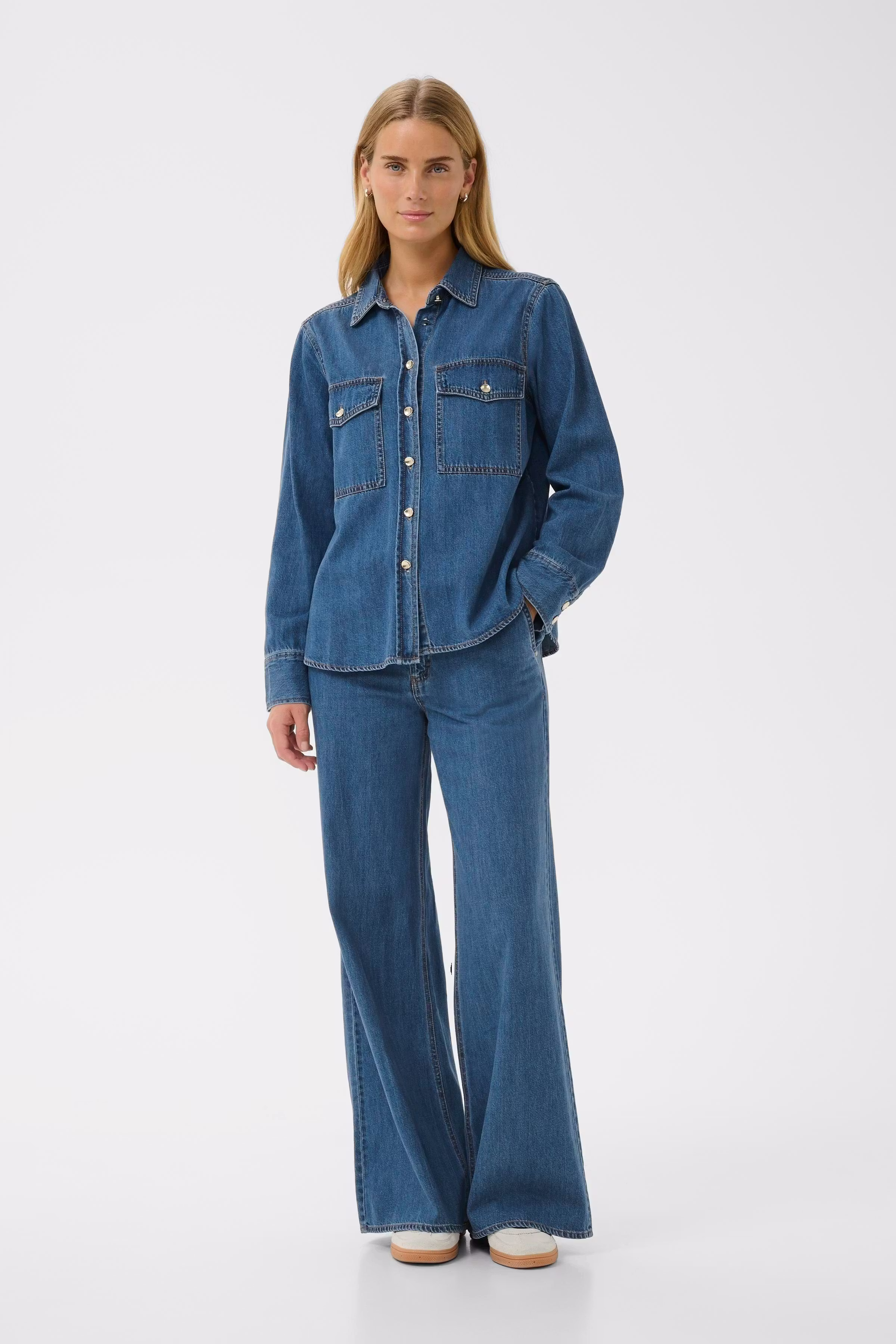 PayasPW Denimskjorte LOOKBOOK FRONT 30310276-300156