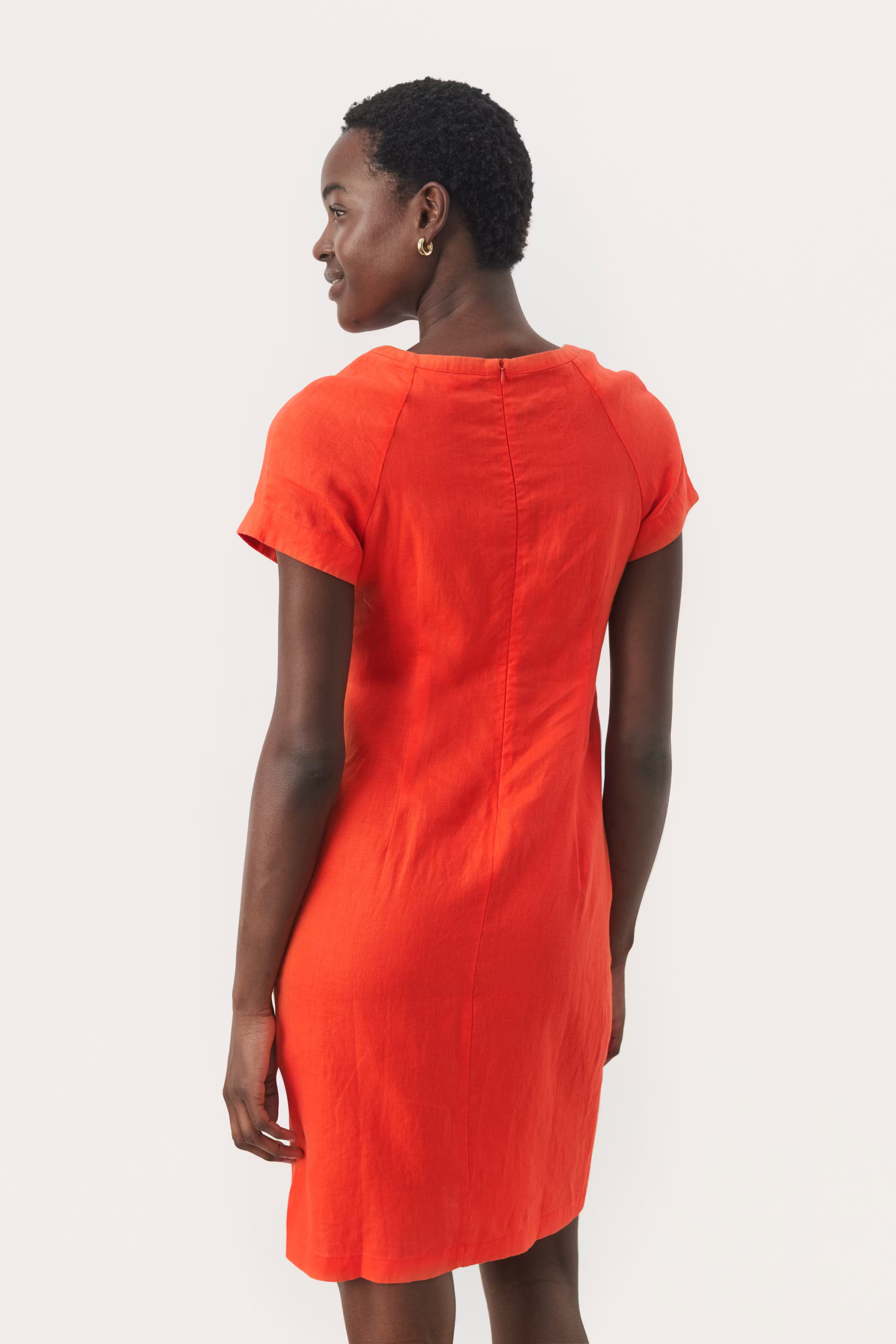 AundreasPW Short linen dress LOOKBOOK BACK 30308855-171562