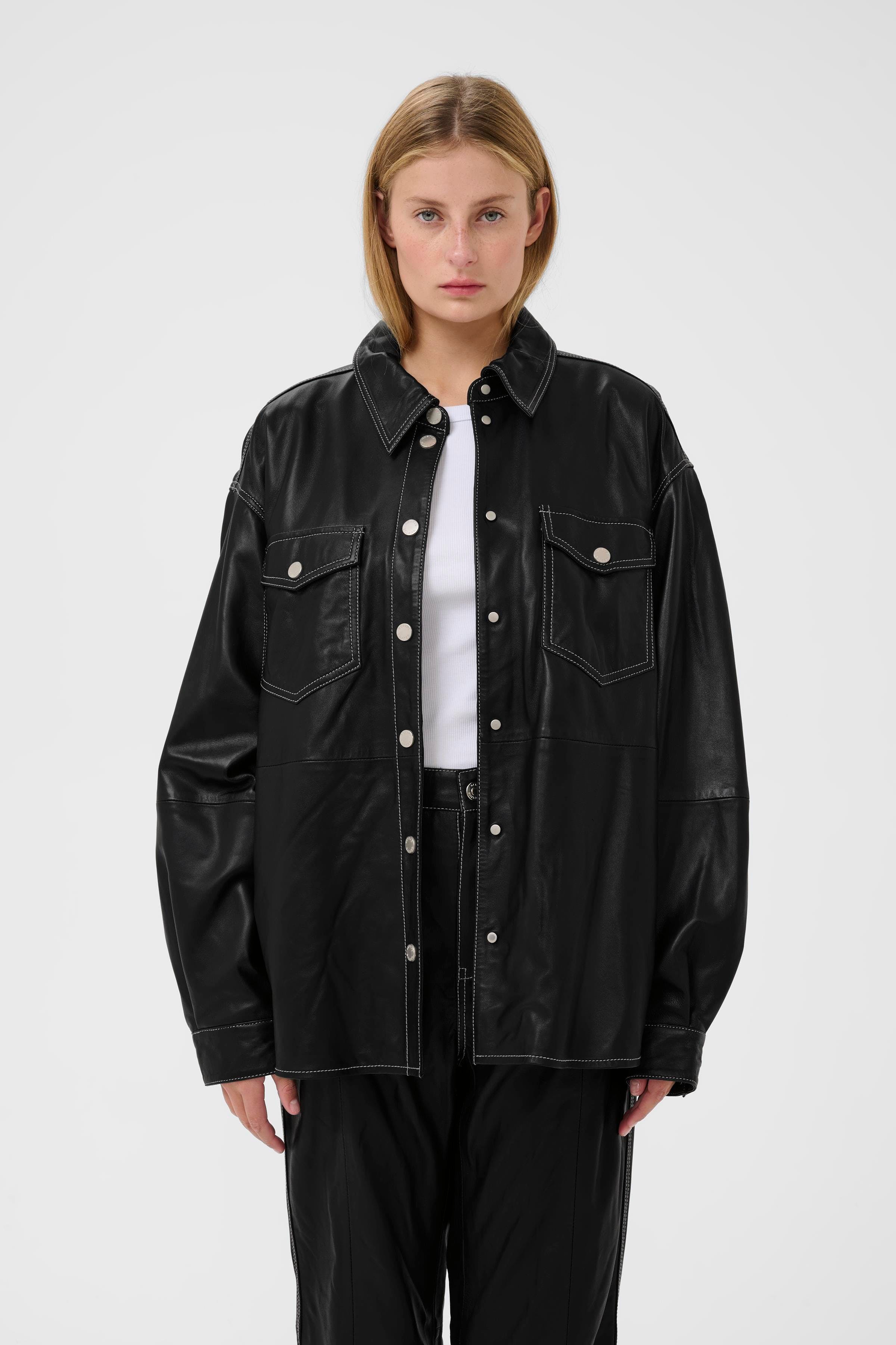 GZmargo Leather shirt LOOKBOOK FRONT 10910862-100017