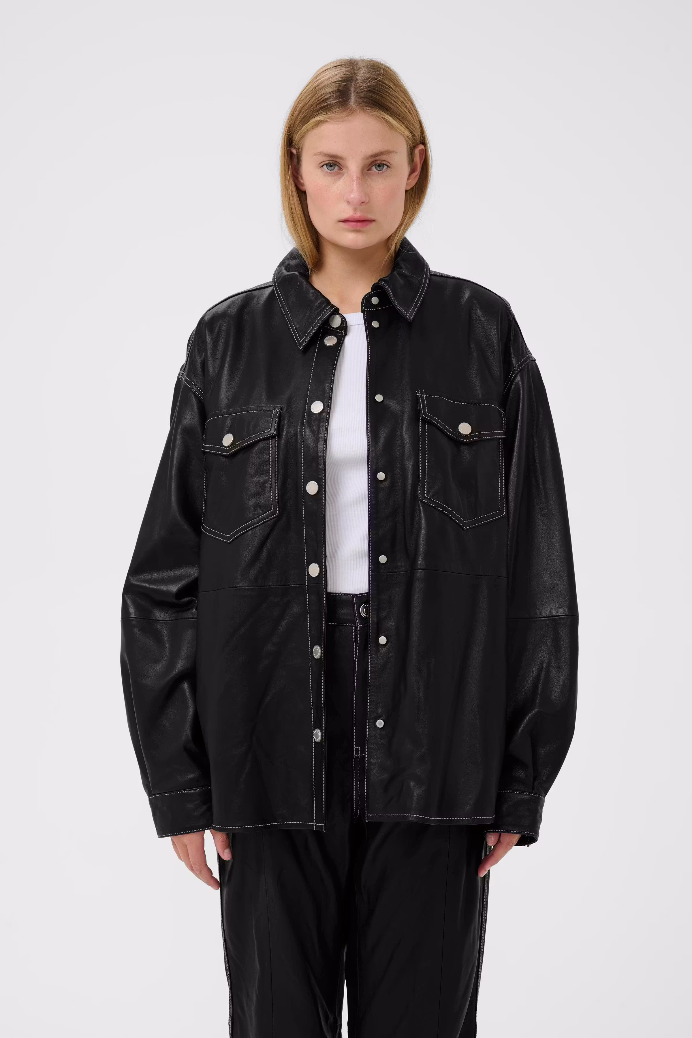 GZmargo Leather shirt LOCATION NONE 10910862-100017