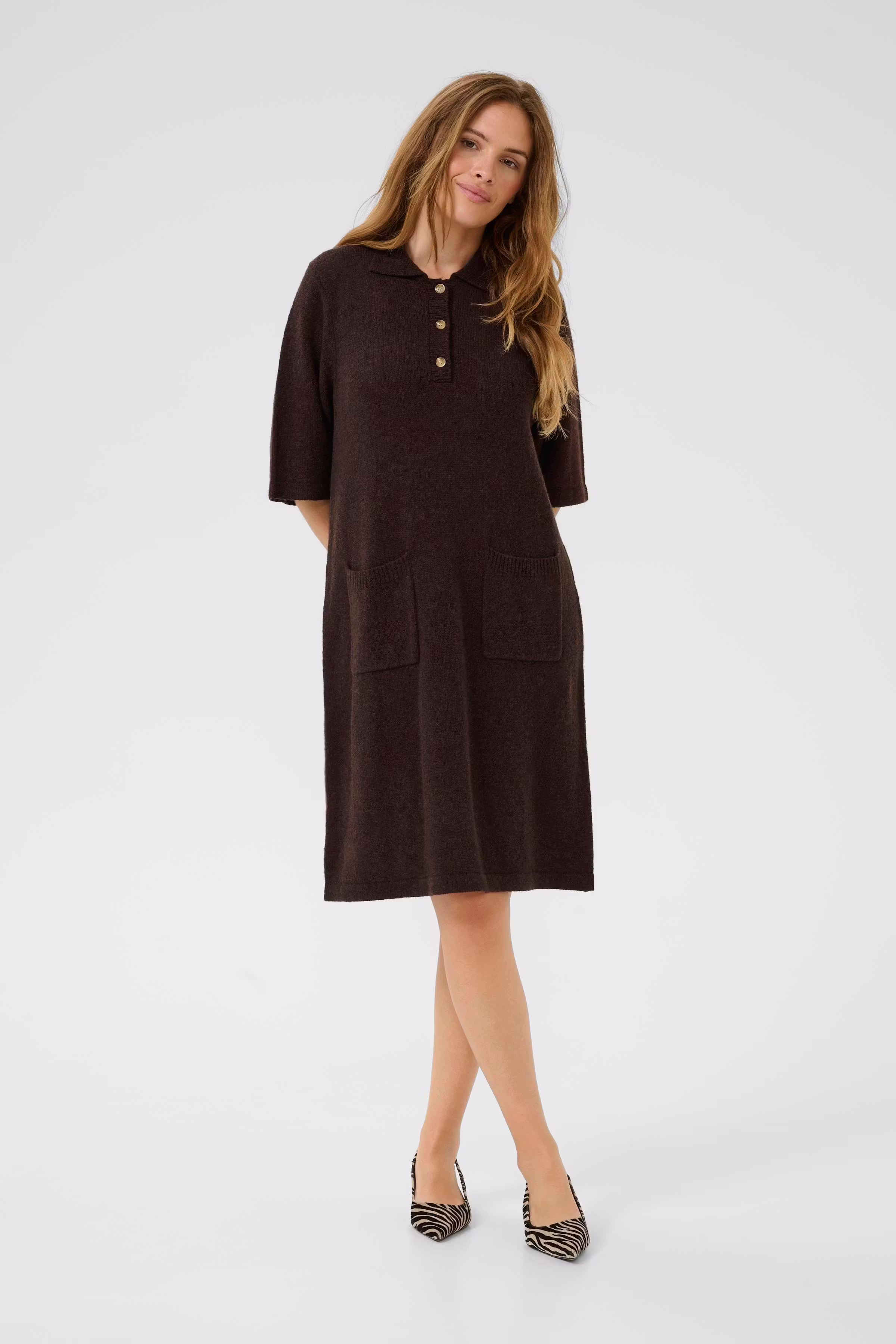 CUasima Stickad klänning i ul LOOKBOOK FRONT 50112446-1909151