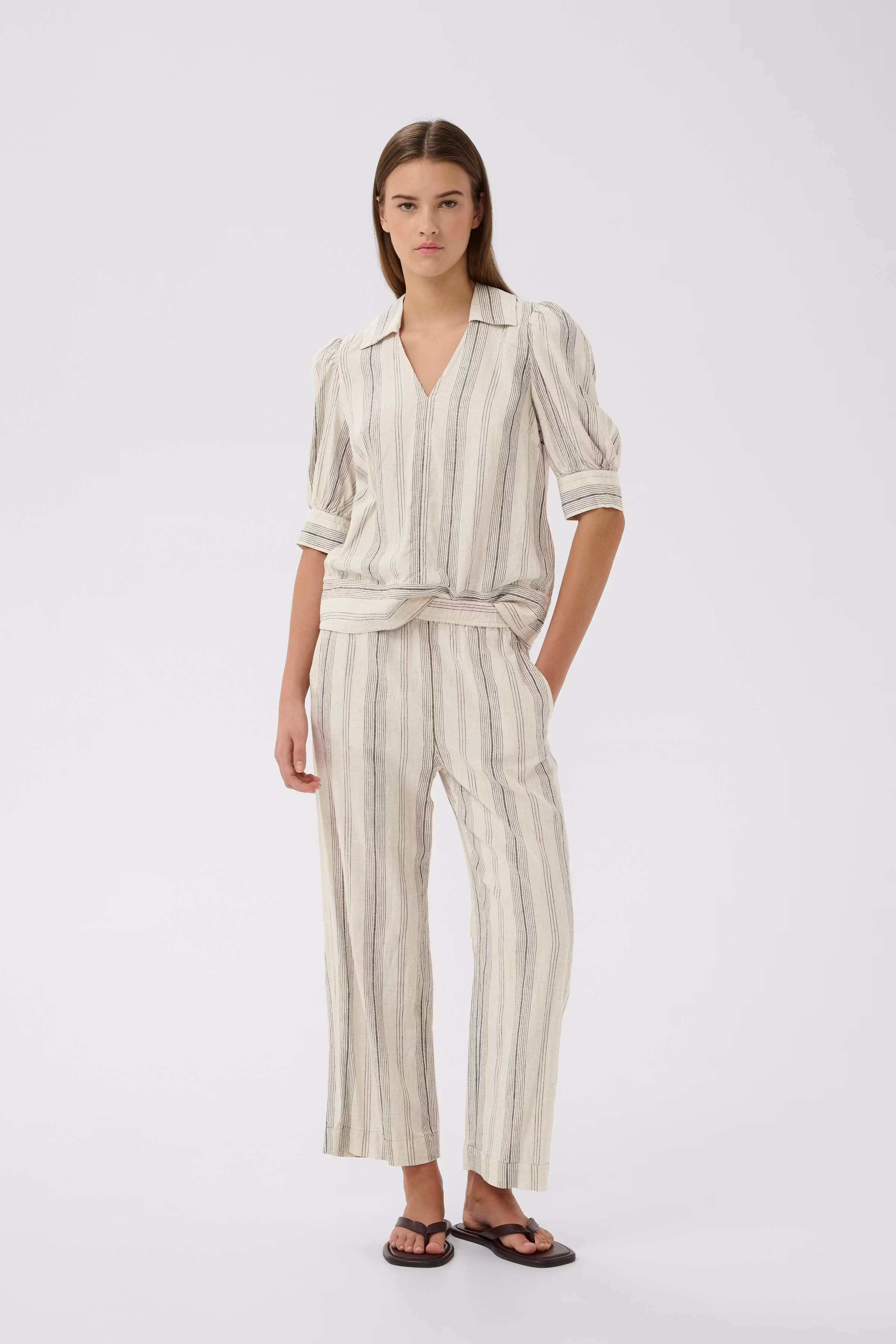 RimoneIW Leinen Hose LOOKBOOK FRONT 30110459-900007202