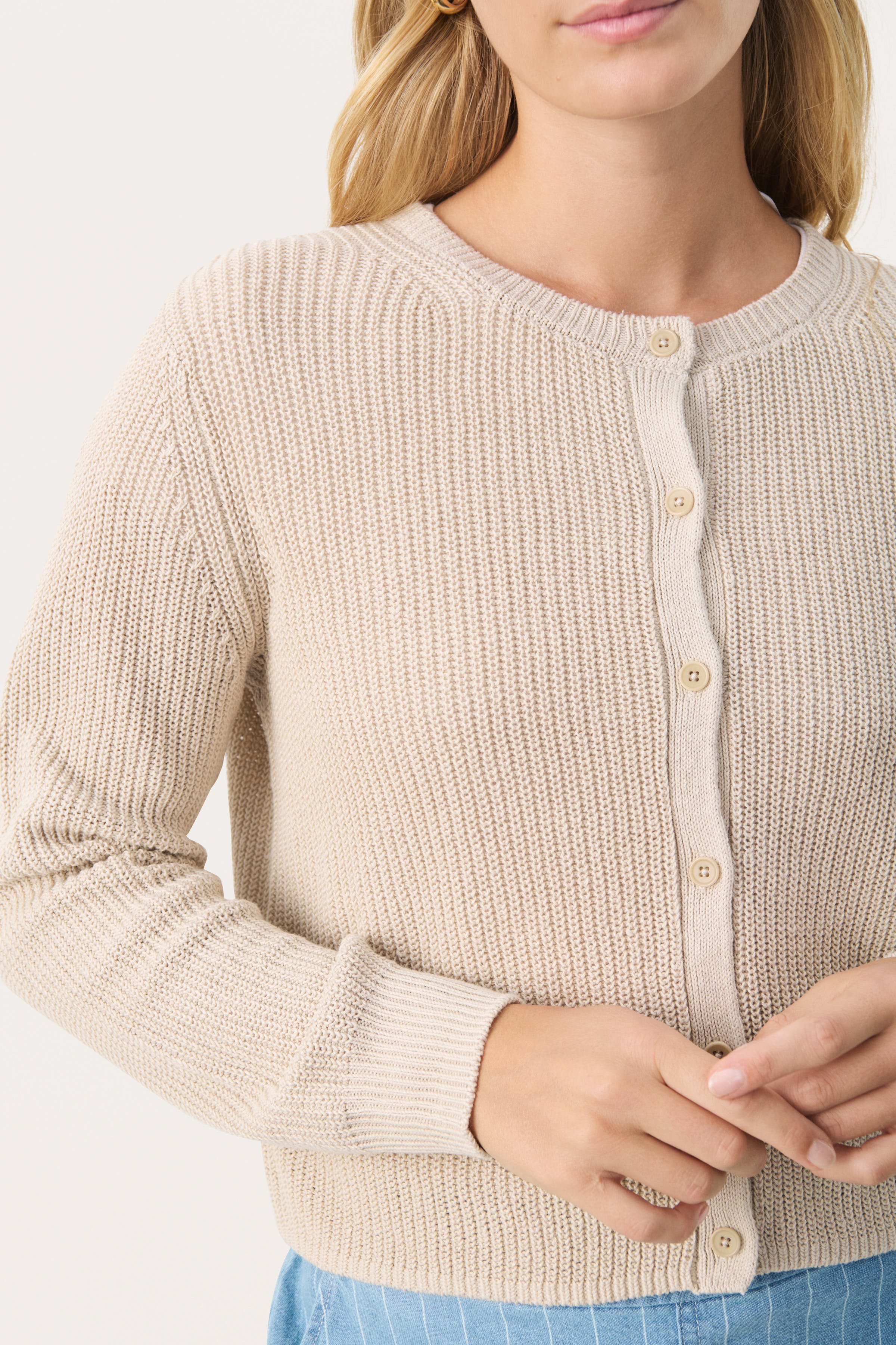 GigiaPW Linen Blend Cardigan LOOKBOOK DETAIL 30309579-130400