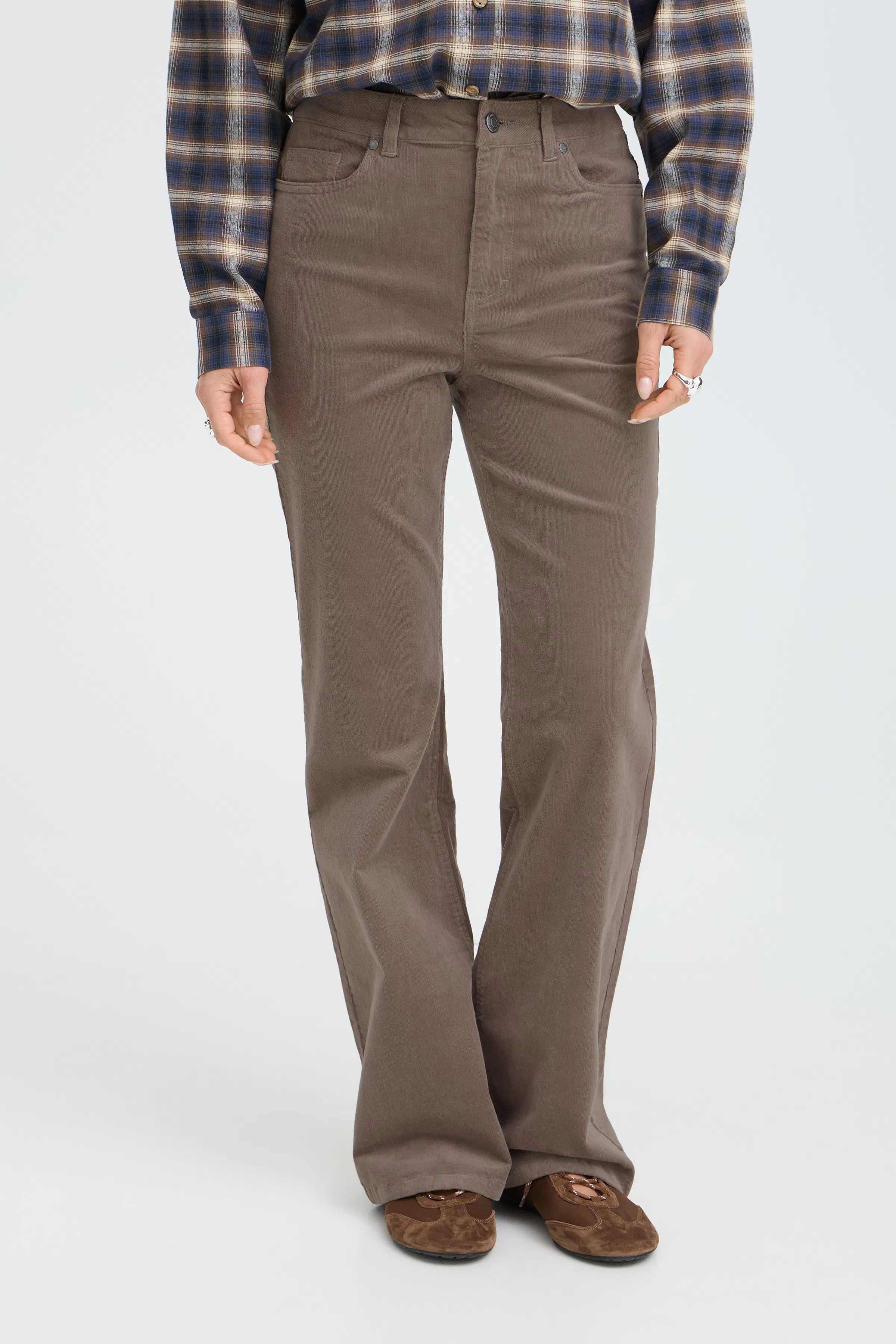 PZSALLY Ultra High Waist Bootcut Bukser LOOKBOOK FRONT 50210072-181112