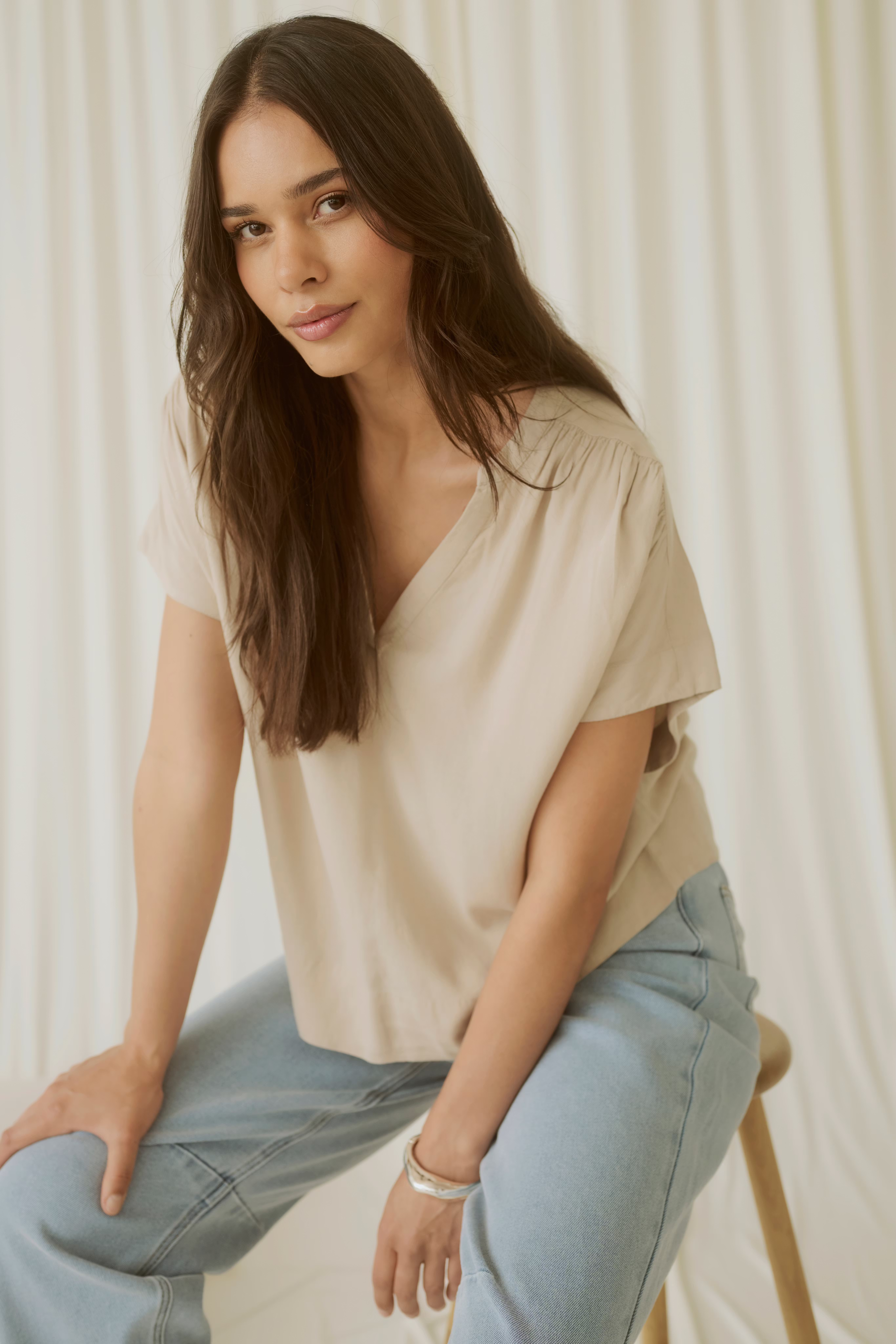 KAmilia Linen Top LOCATION NONE 10509670-151305