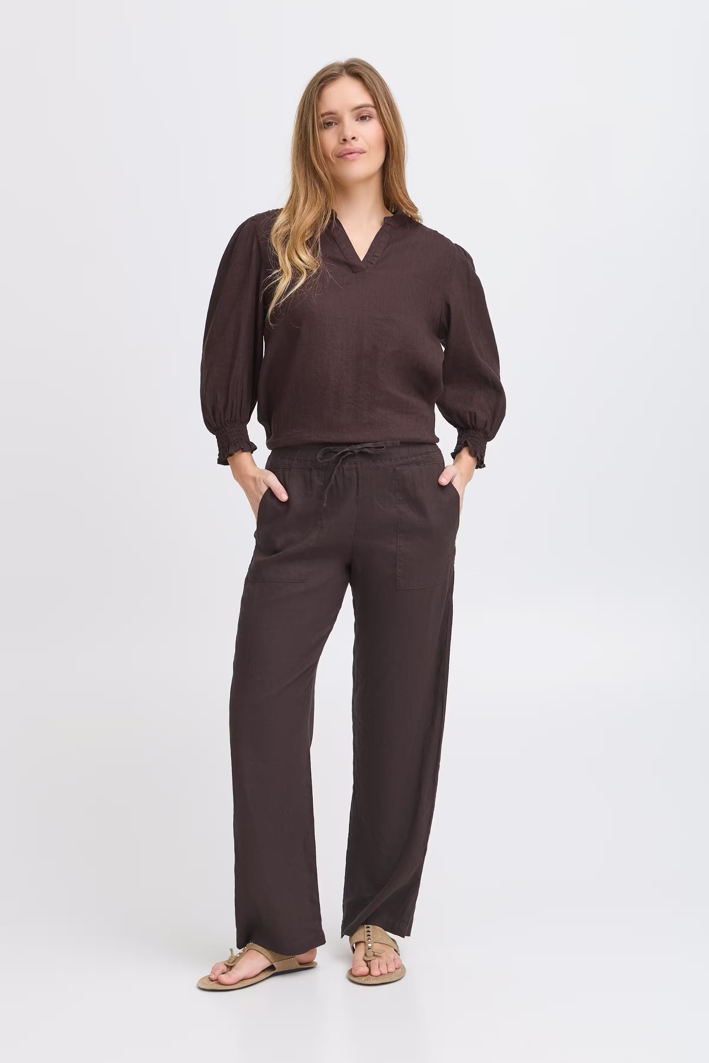 PZLUCA Full Length, Wide Leg Bukser LOOKBOOK FRONT 50208892-191103