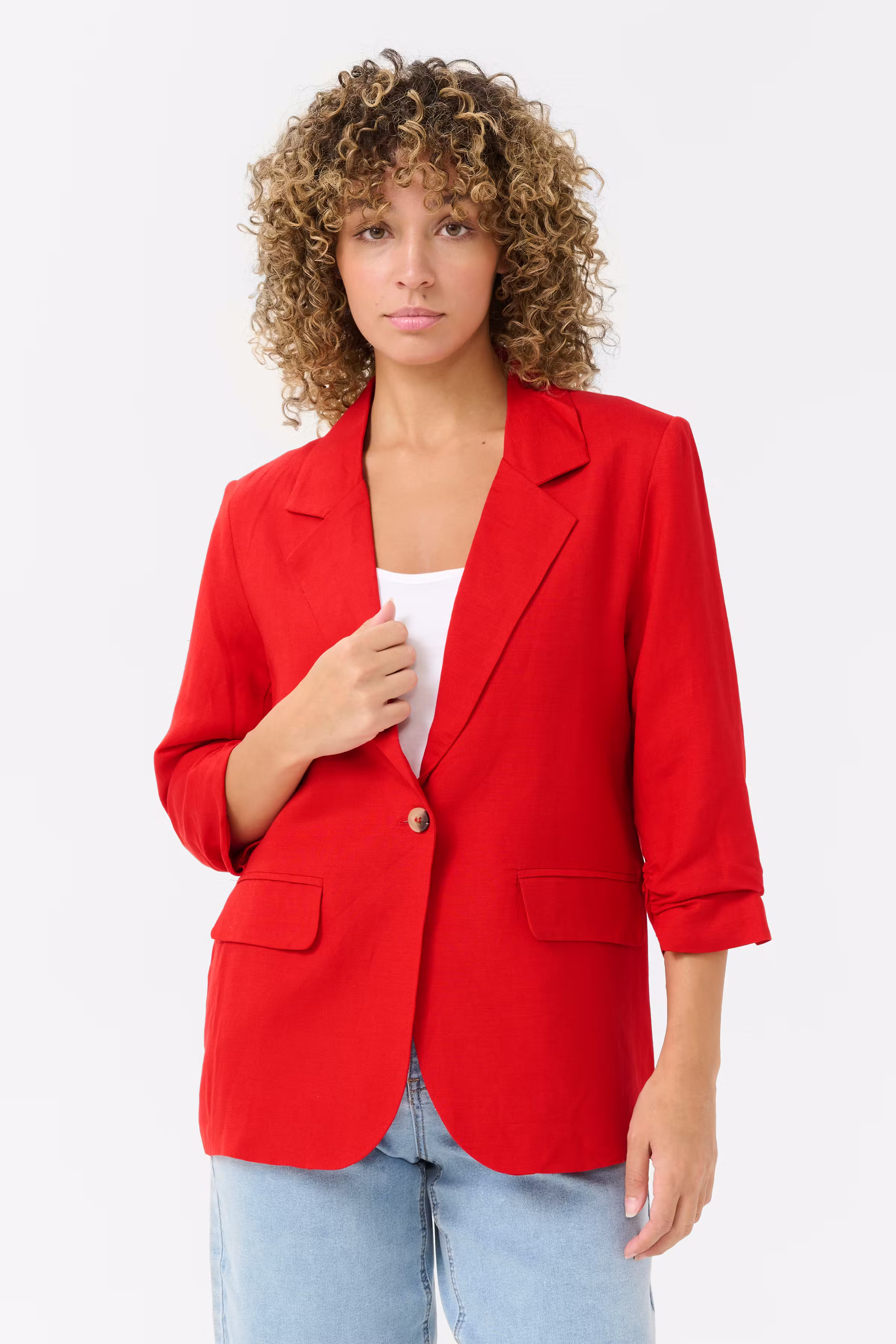 CRLinna Linnen blazer LOOKBOOK FRONT 10613718-181662