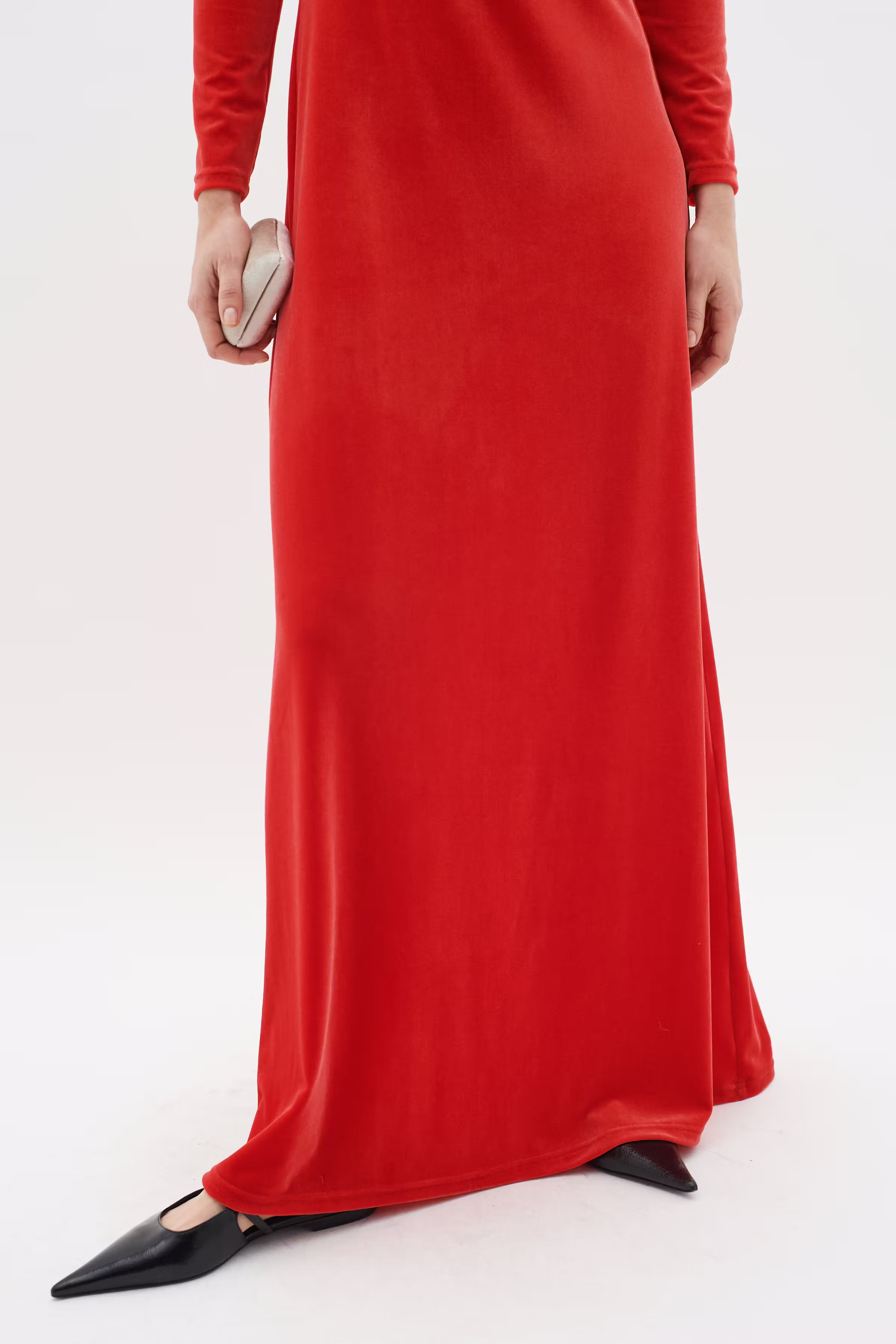 BrendaIW Velour Kjole LOOKBOOK FRONT 30109893-181763