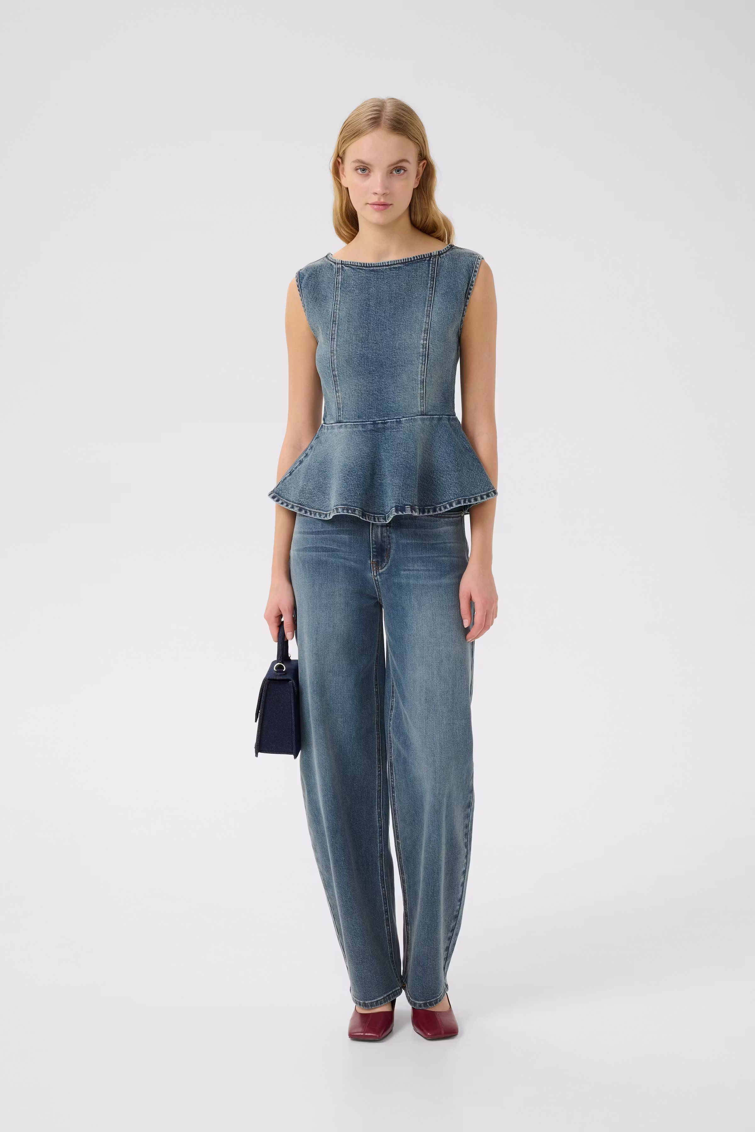 GZviva Denimtopp LOOKBOOK FRONT 10910572-108303