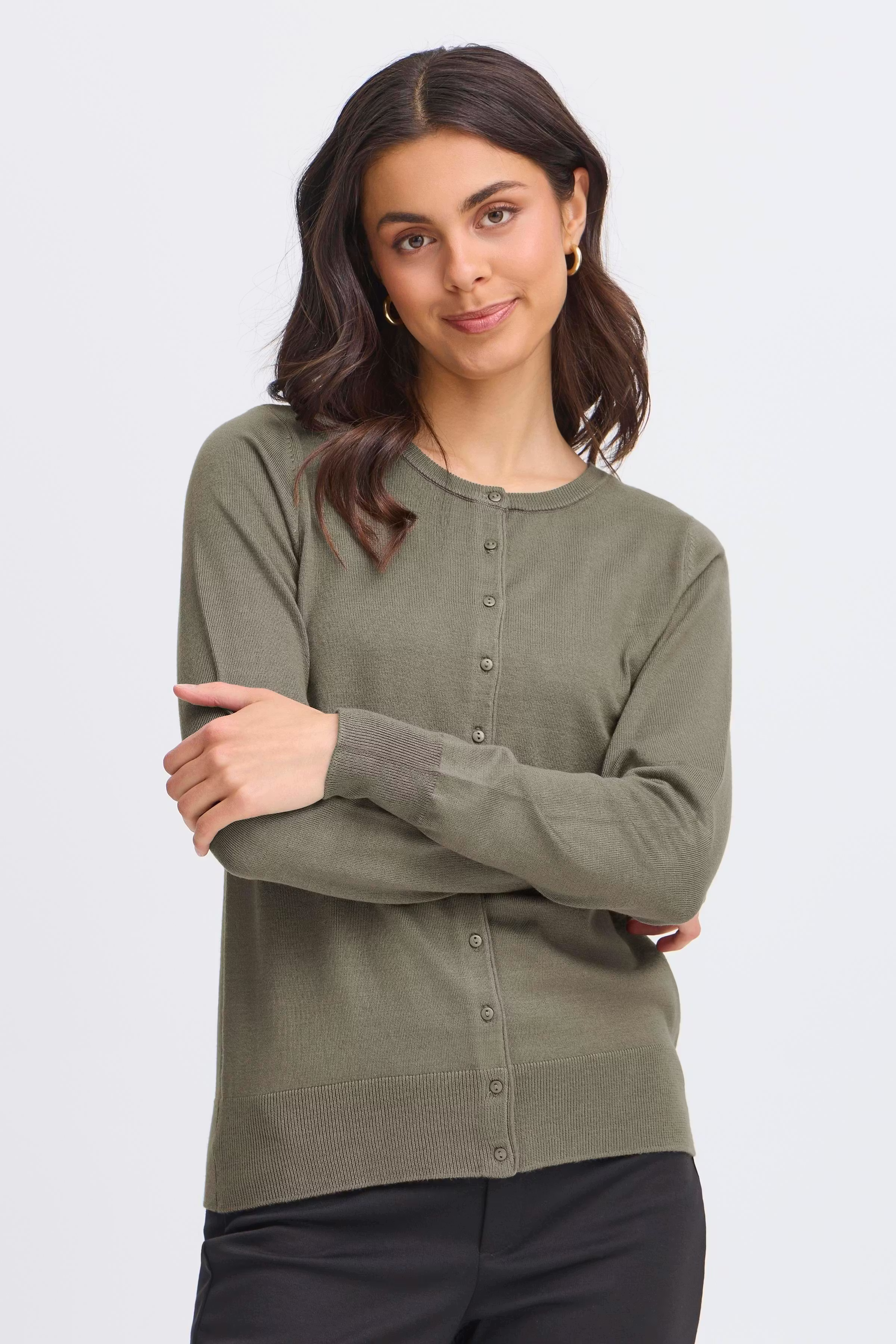 FRZUBASIC Cardigan LOOKBOOK FRONT 20604187-180515