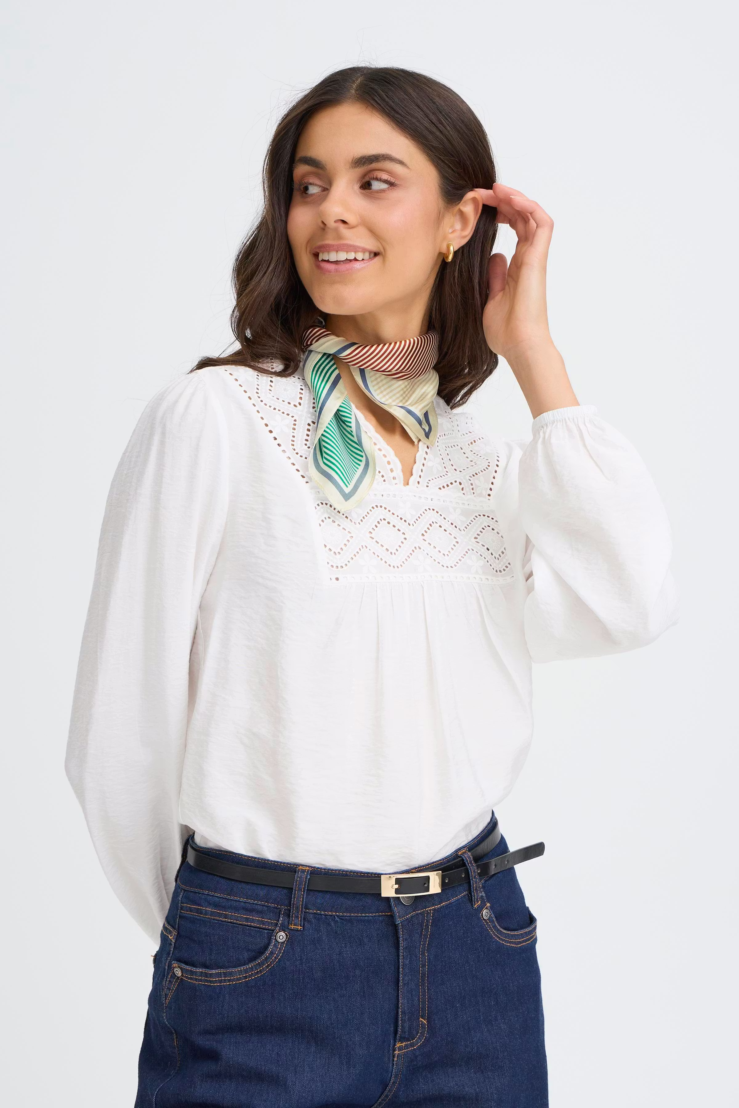 FRSILLA Skjerf LOOKBOOK FRONT 20617644-900006050