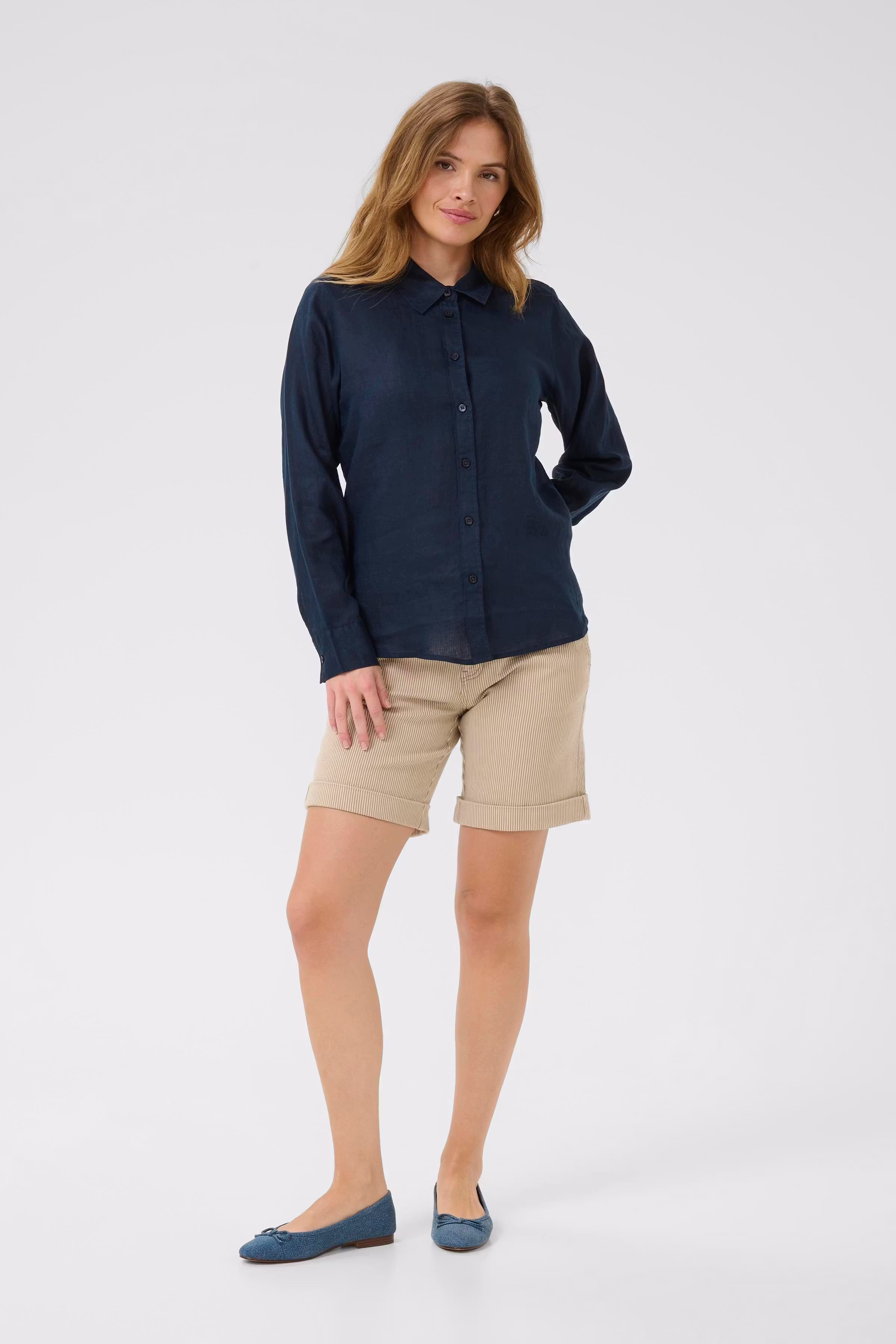 CUnyssa 100% Linnen Overhemd LOOKBOOK FRONT 50111694-194011