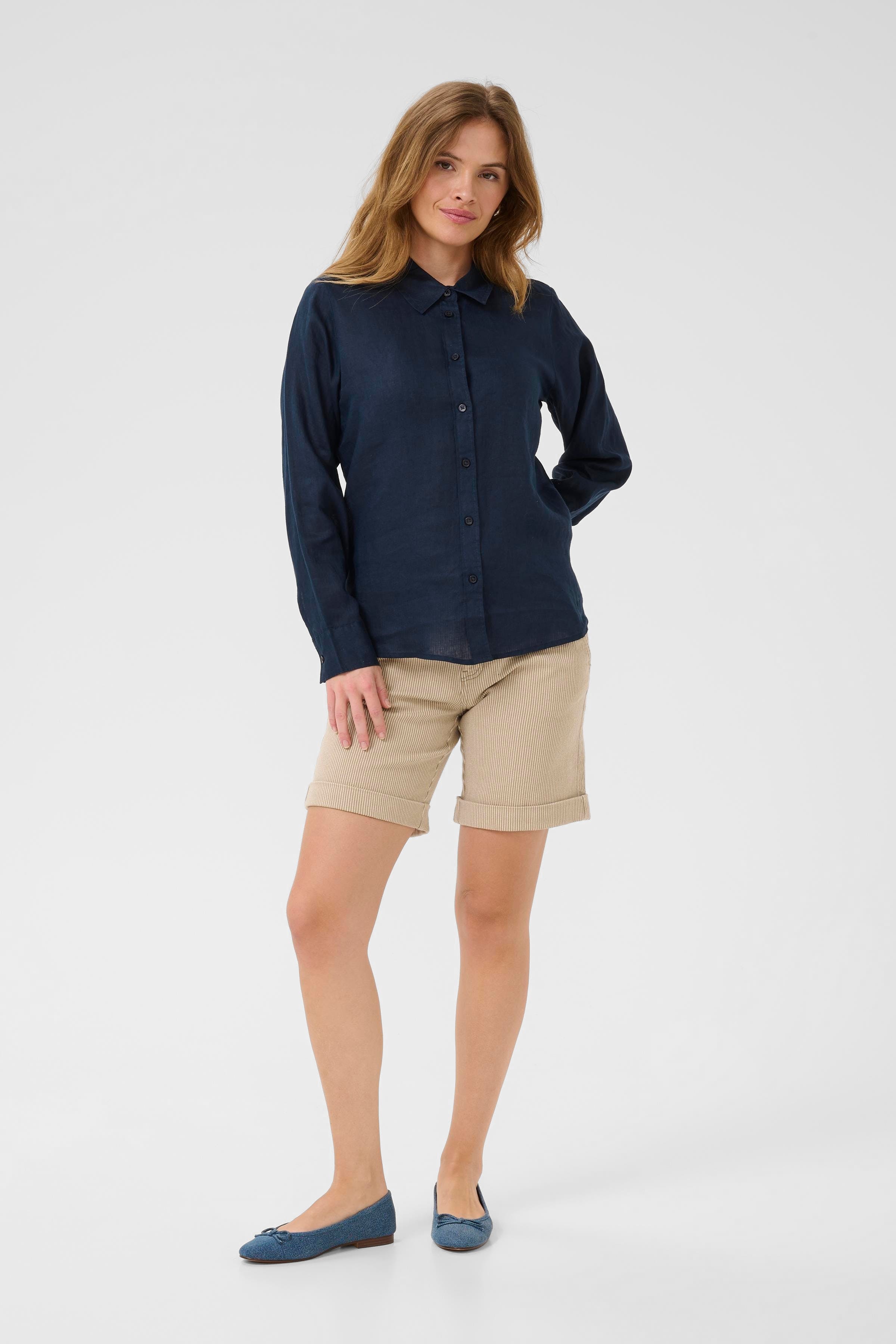 CUnyssa 100% Linnen Overhemd LOOKBOOK FRONT 50111694-194011