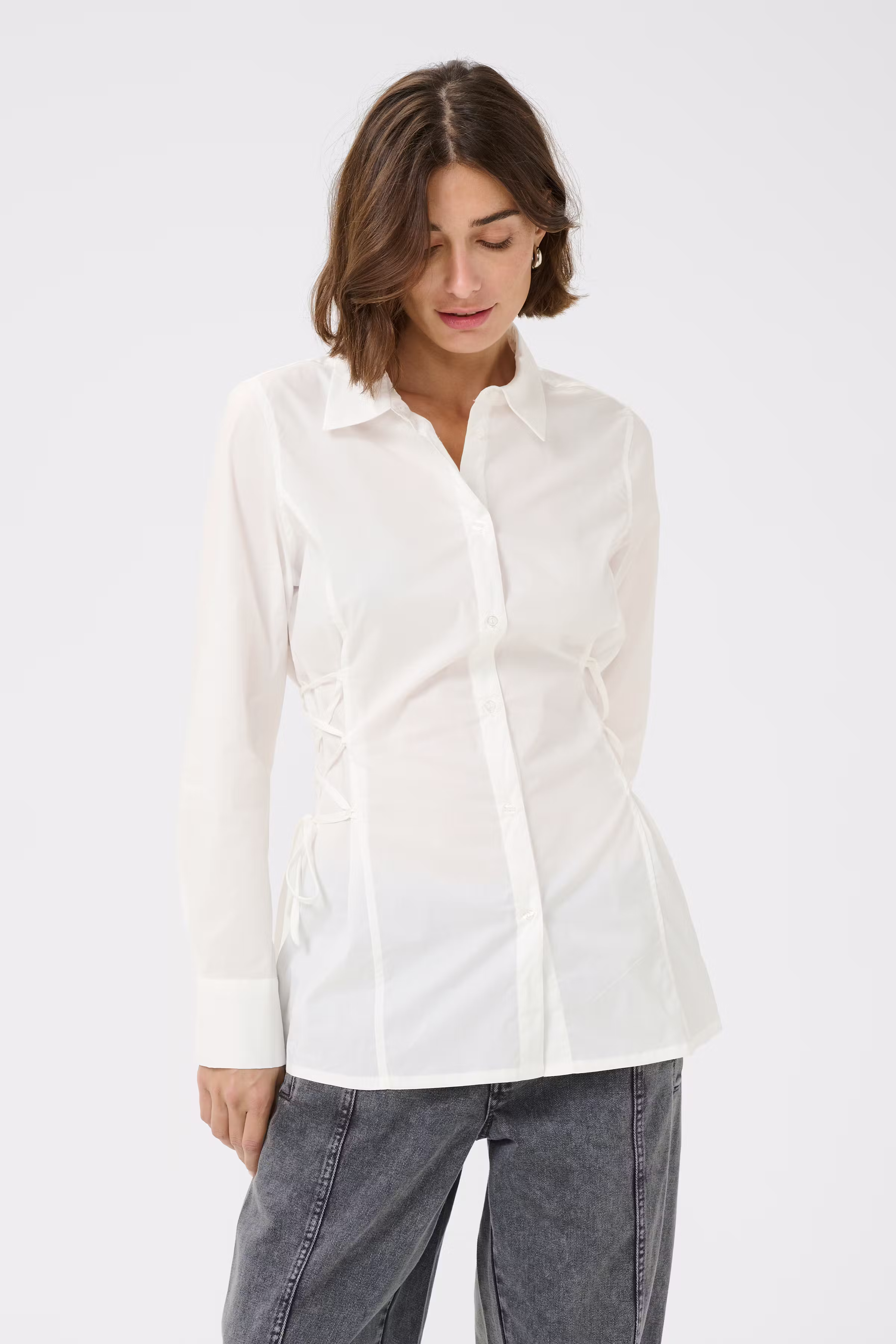 CUtoyam Hemden met strikdetail LOOKBOOK FRONT 50112129-500013