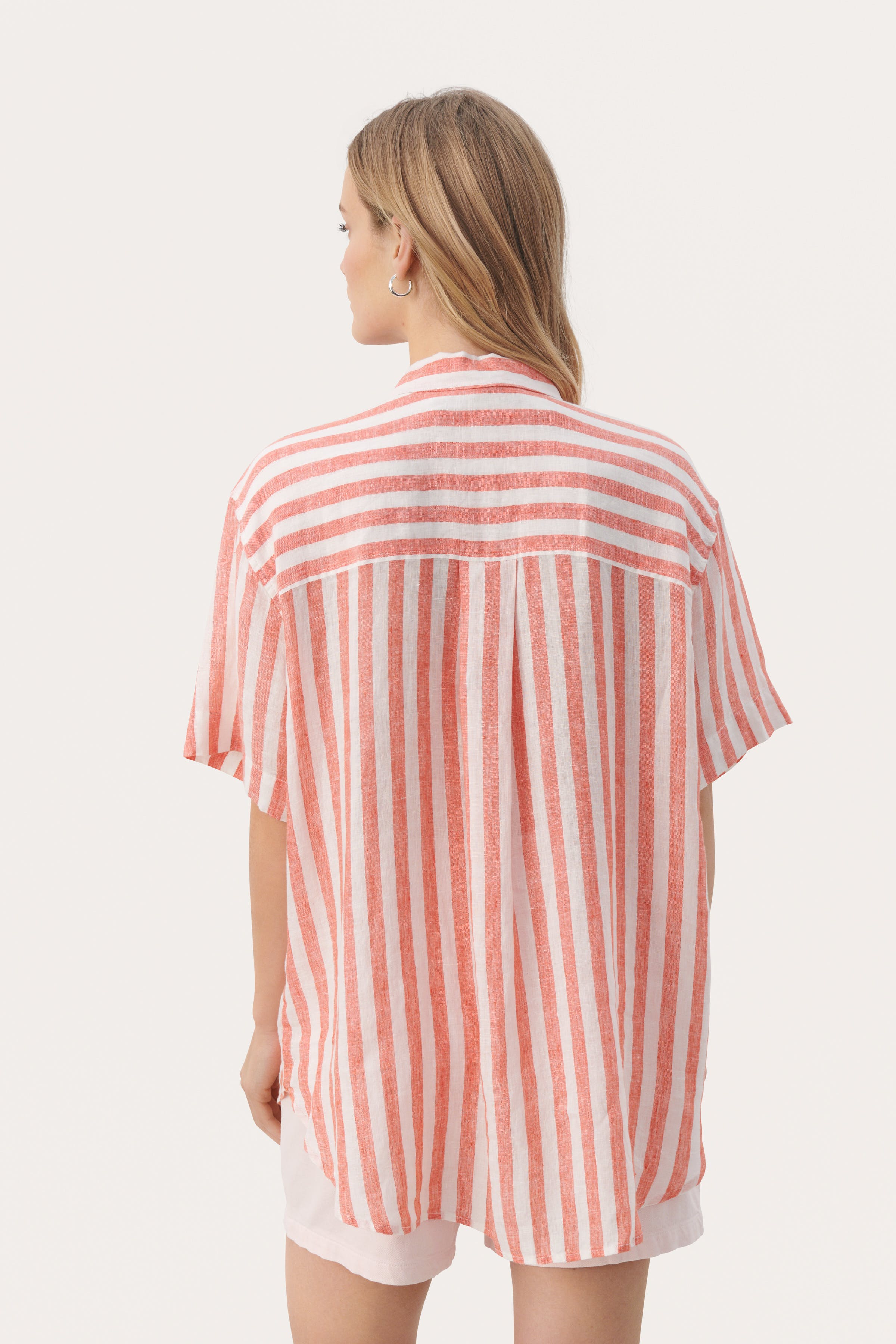 GarinePW Kortærmet hørskjorte LOOKBOOK BACK 30308749-302909