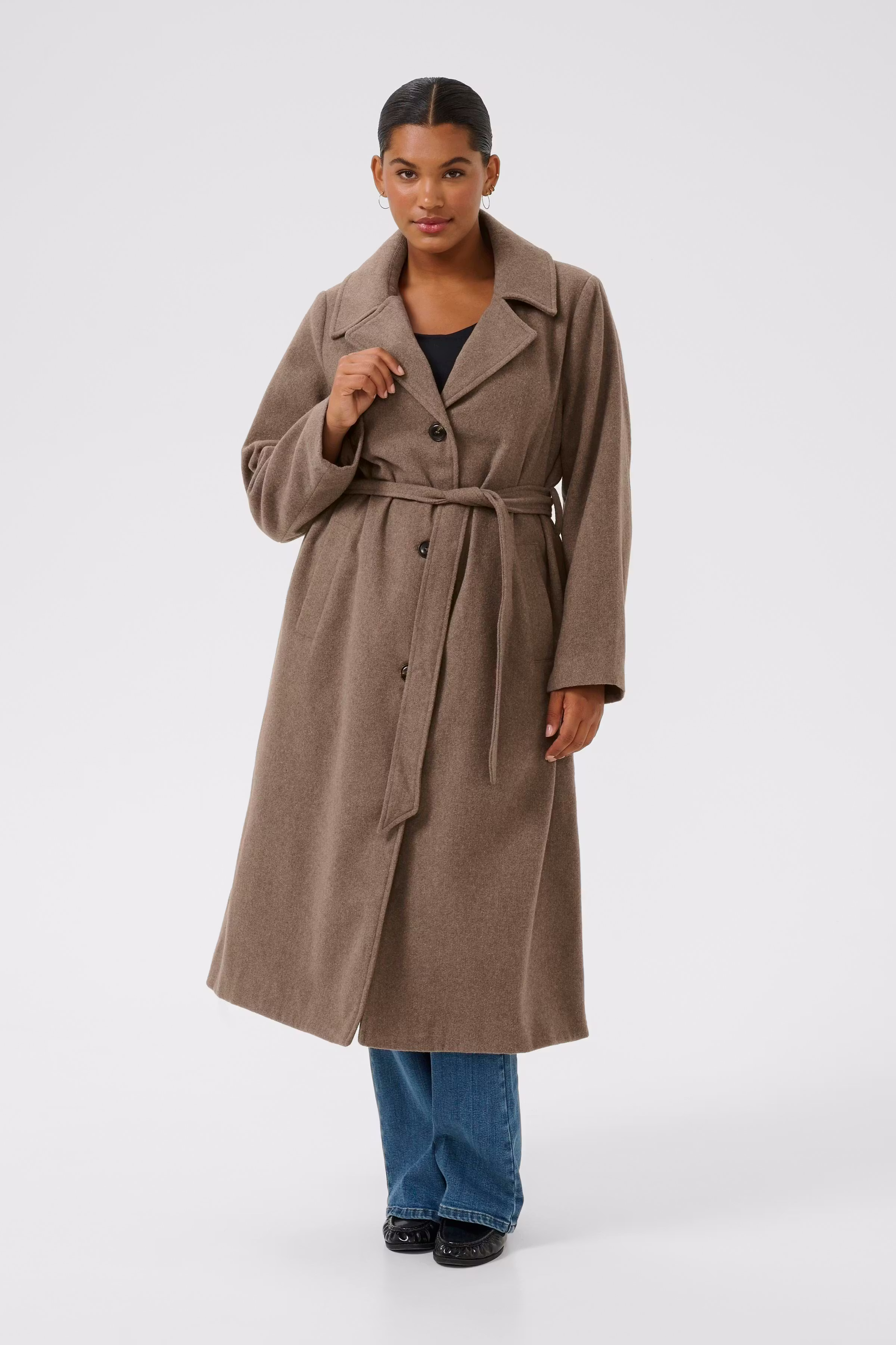 KCnanny Manteau Marron LOOKBOOK FRONT 10583876-106615