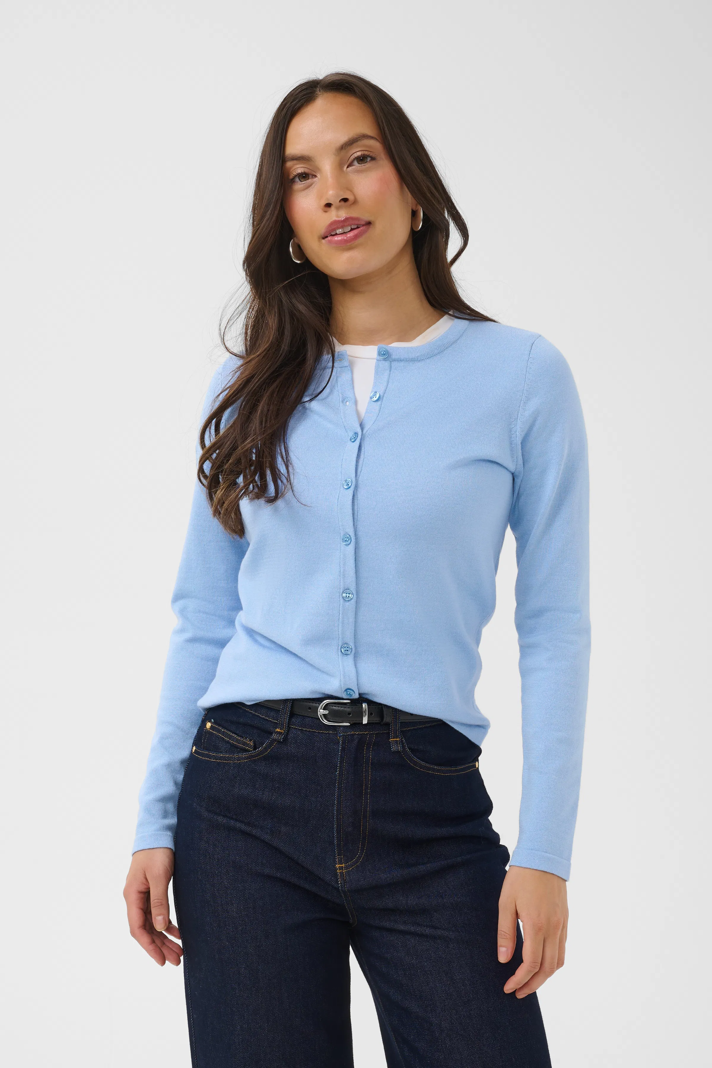 MilaSZ R-Neck Cardigan LOOKBOOK FRONT 30500005-153919