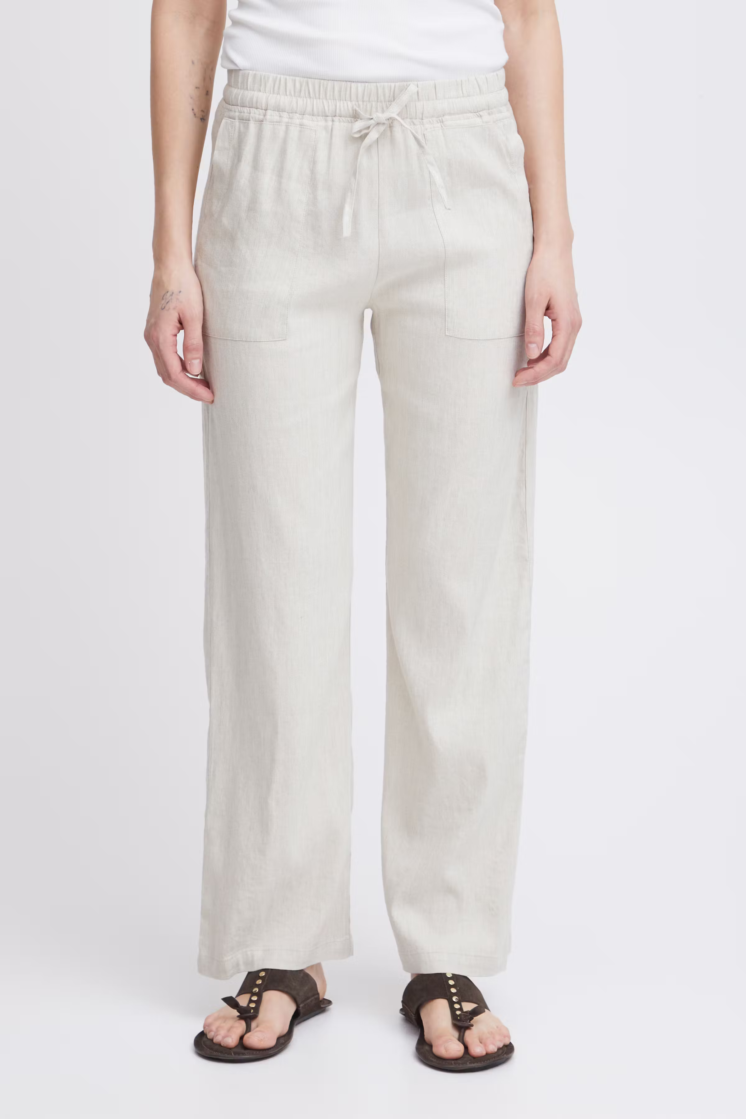 PZLUCA Full Length Wide Leg Broek LOOKBOOK FRONT 50208020-1309071