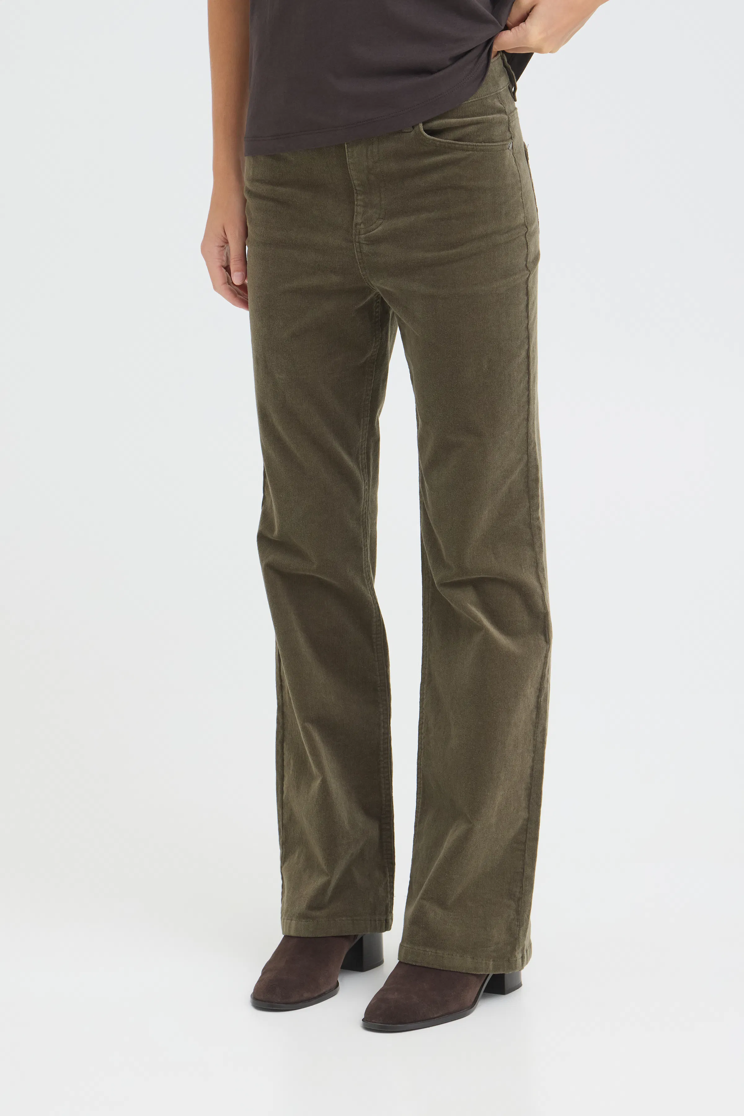 PZSALLY Ultra High Waist Bootcut Bukser LOOKBOOK FRONT 50210072-190511